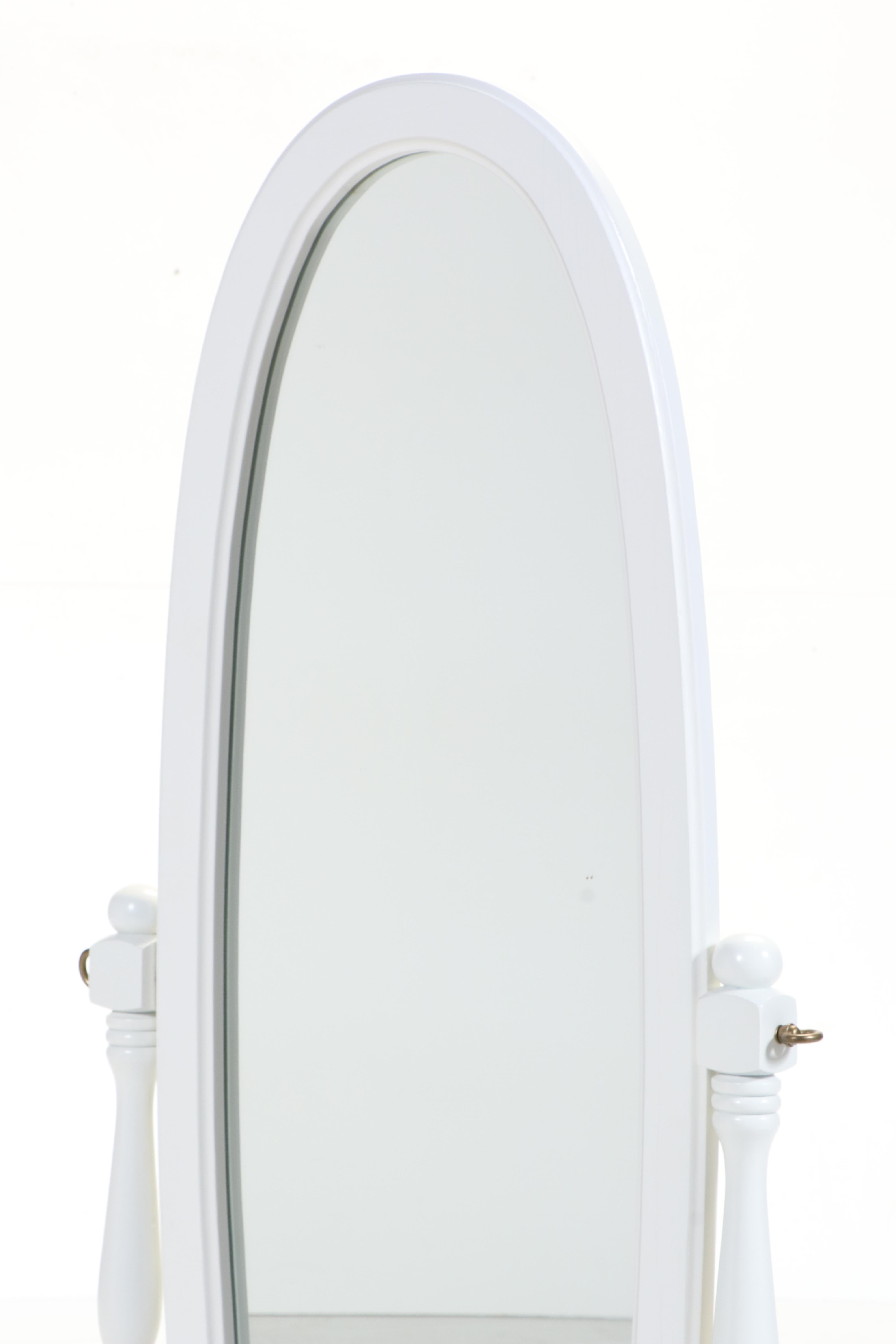 Painted Wooden Cheval Mirror