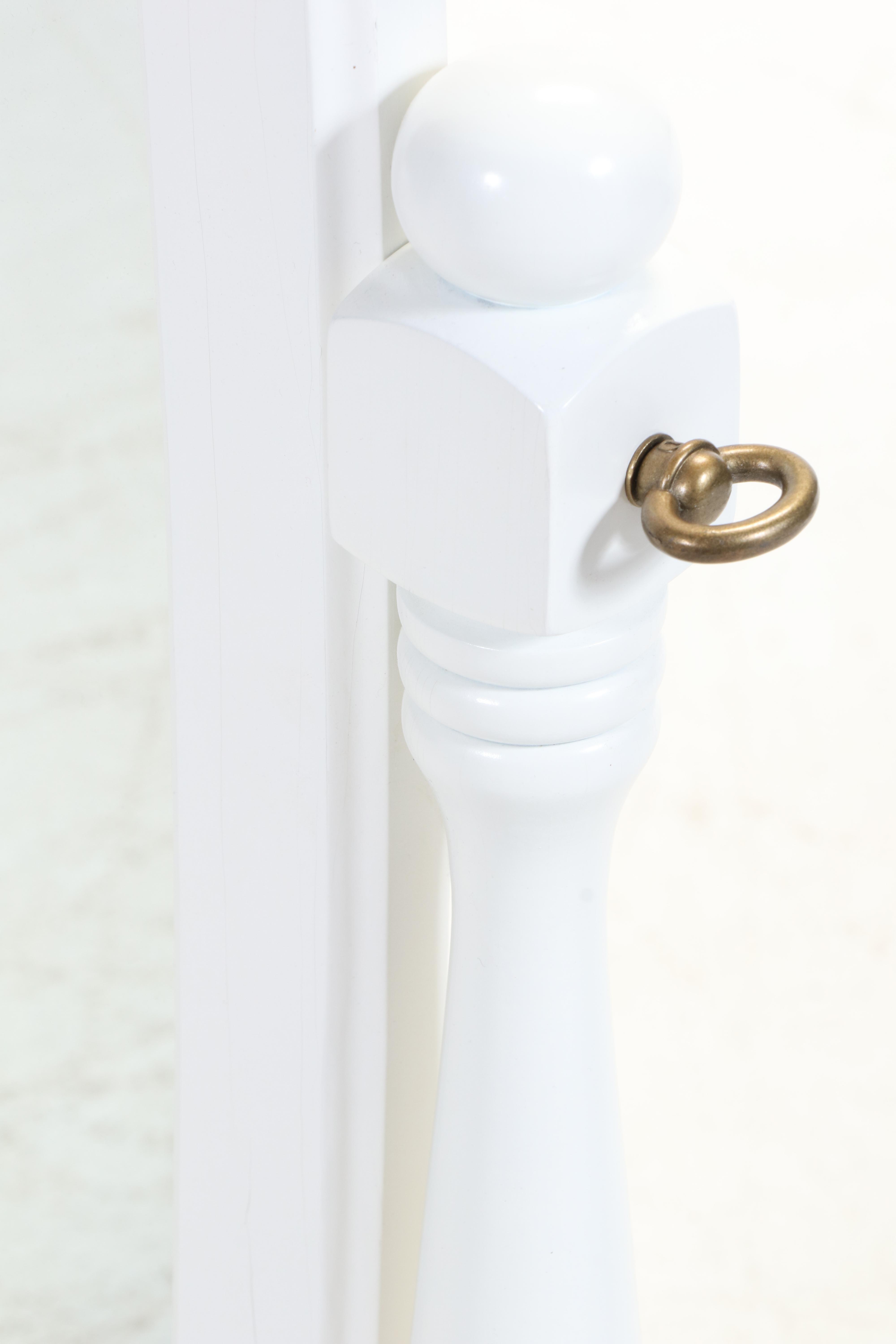 Painted Wooden Cheval Mirror