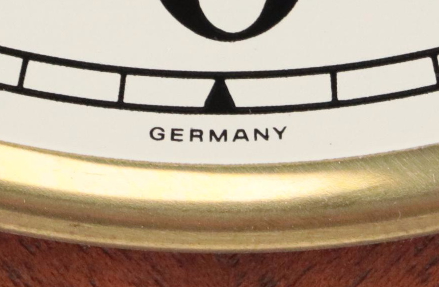 Seth Thomas "Monticello" Marquetry Westminster Chime Mantel Clock, Late 20th C.