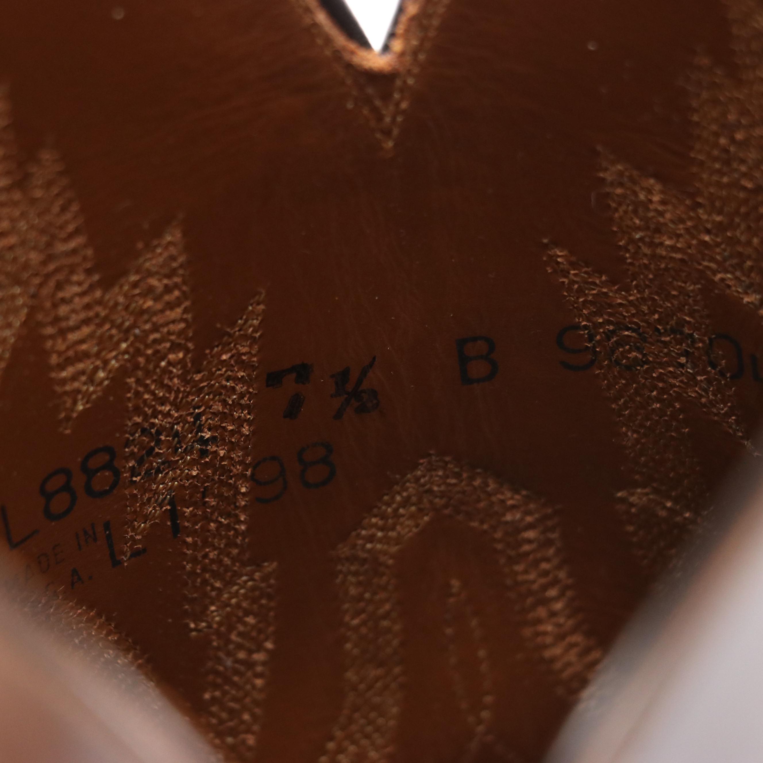 Lucchese Leather and Lizard Skin Western Boots