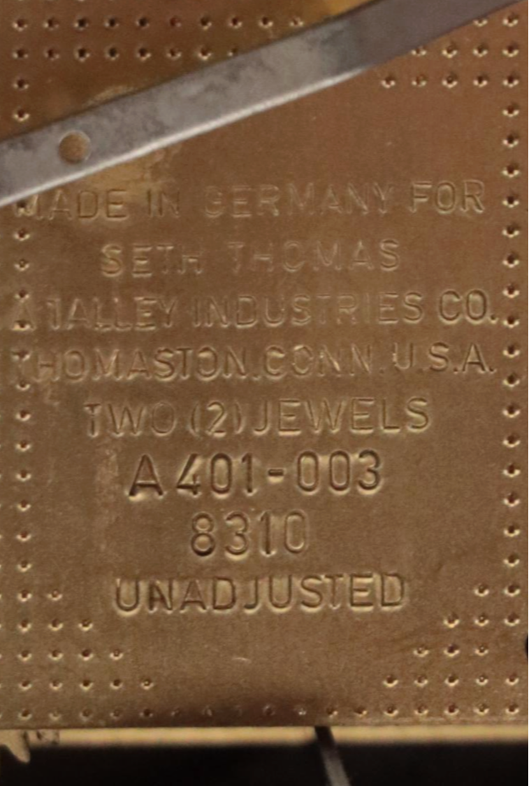 Seth Thomas "Monticello" Marquetry Westminster Chime Mantel Clock, Late 20th C.