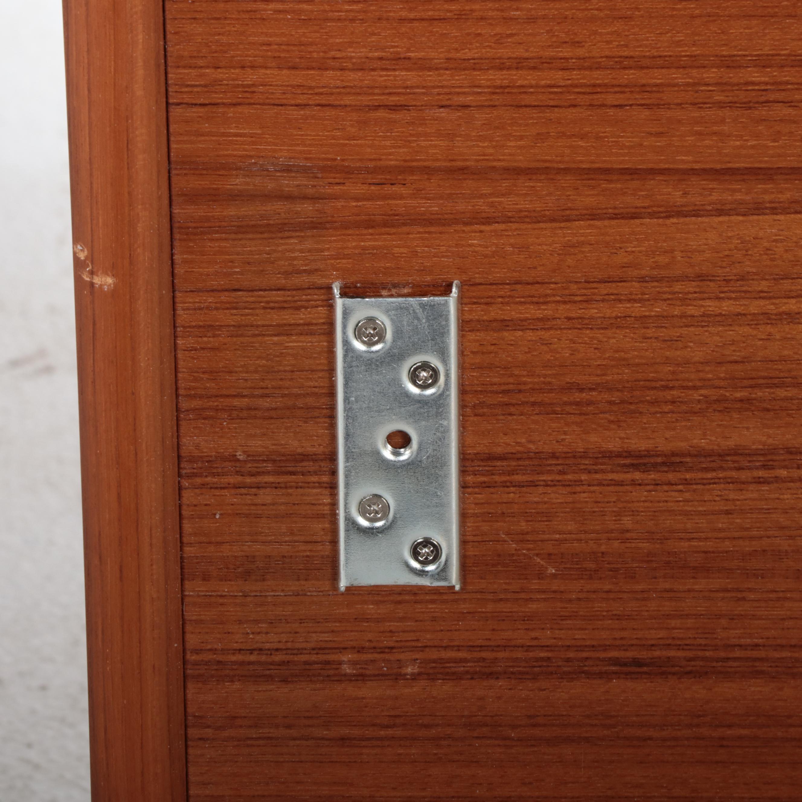 Sun Cabinet Co. Modernist Style Teak King Size Bed Frame with Nightstands