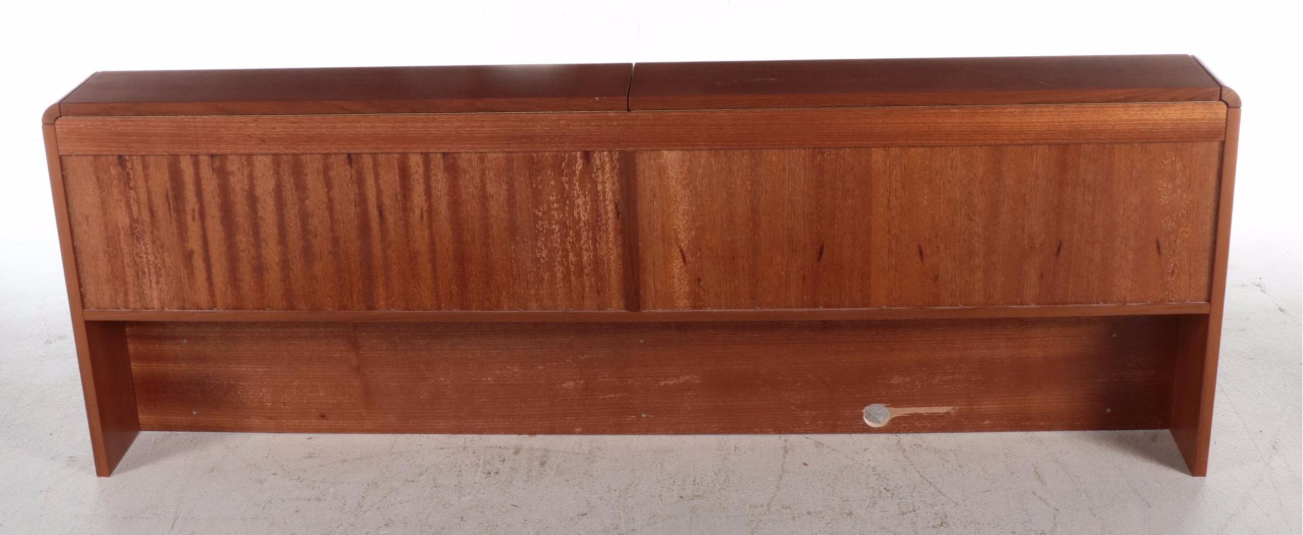 Sun Cabinet Co. Modernist Style Teak King Size Bed Frame with Nightstands