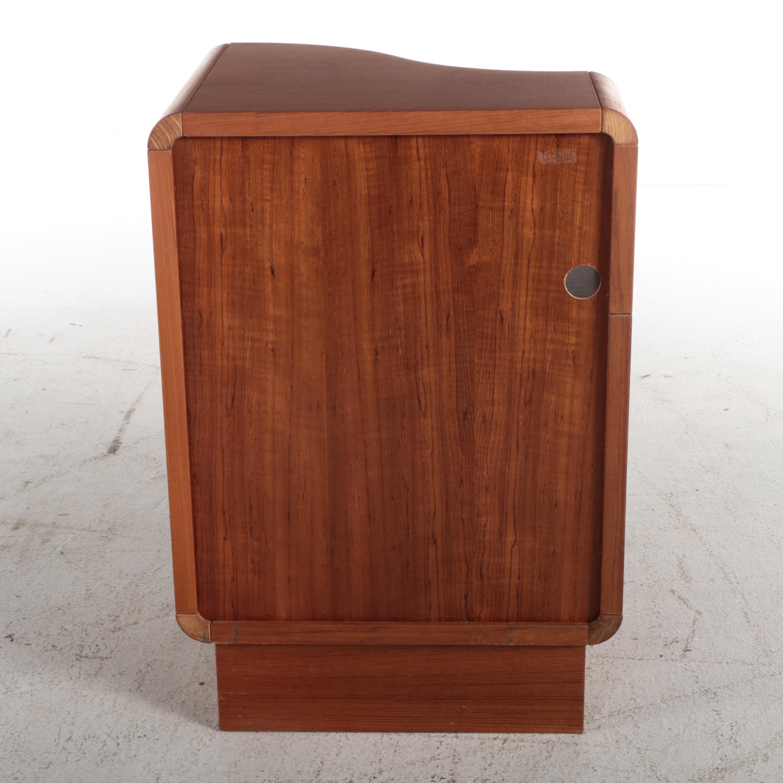 Sun Cabinet Co. Modernist Style Teak King Size Bed Frame with Nightstands