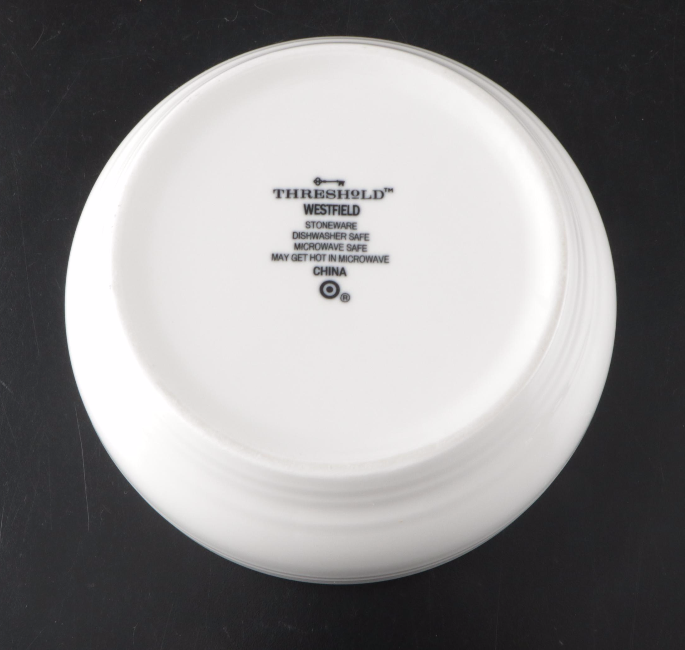 Threshold "Westfield Ivory" Ceramic Dinner Plates, Bowls and More