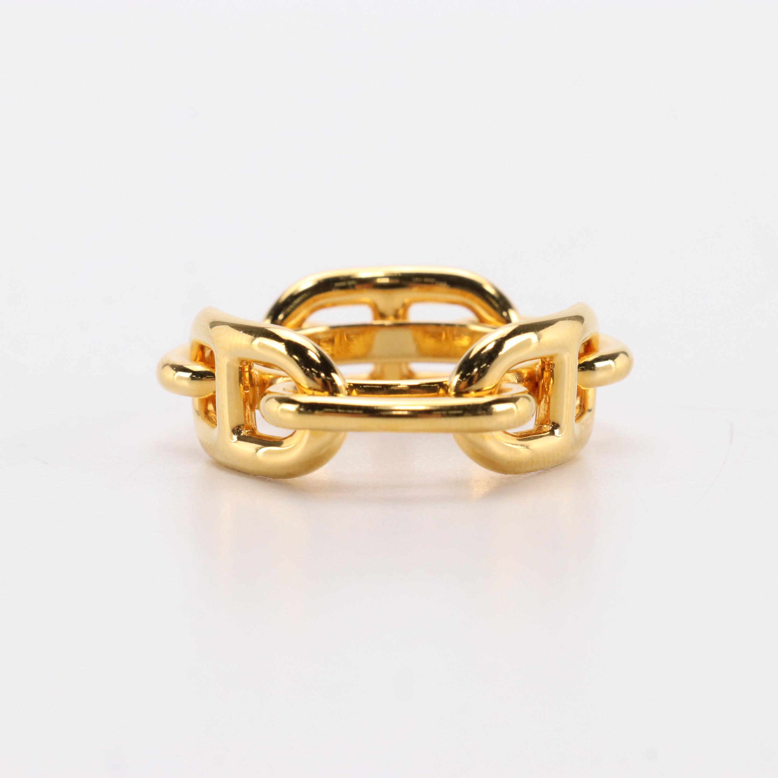 Hermès Gold-Plated Brass Regate Scarf Ring