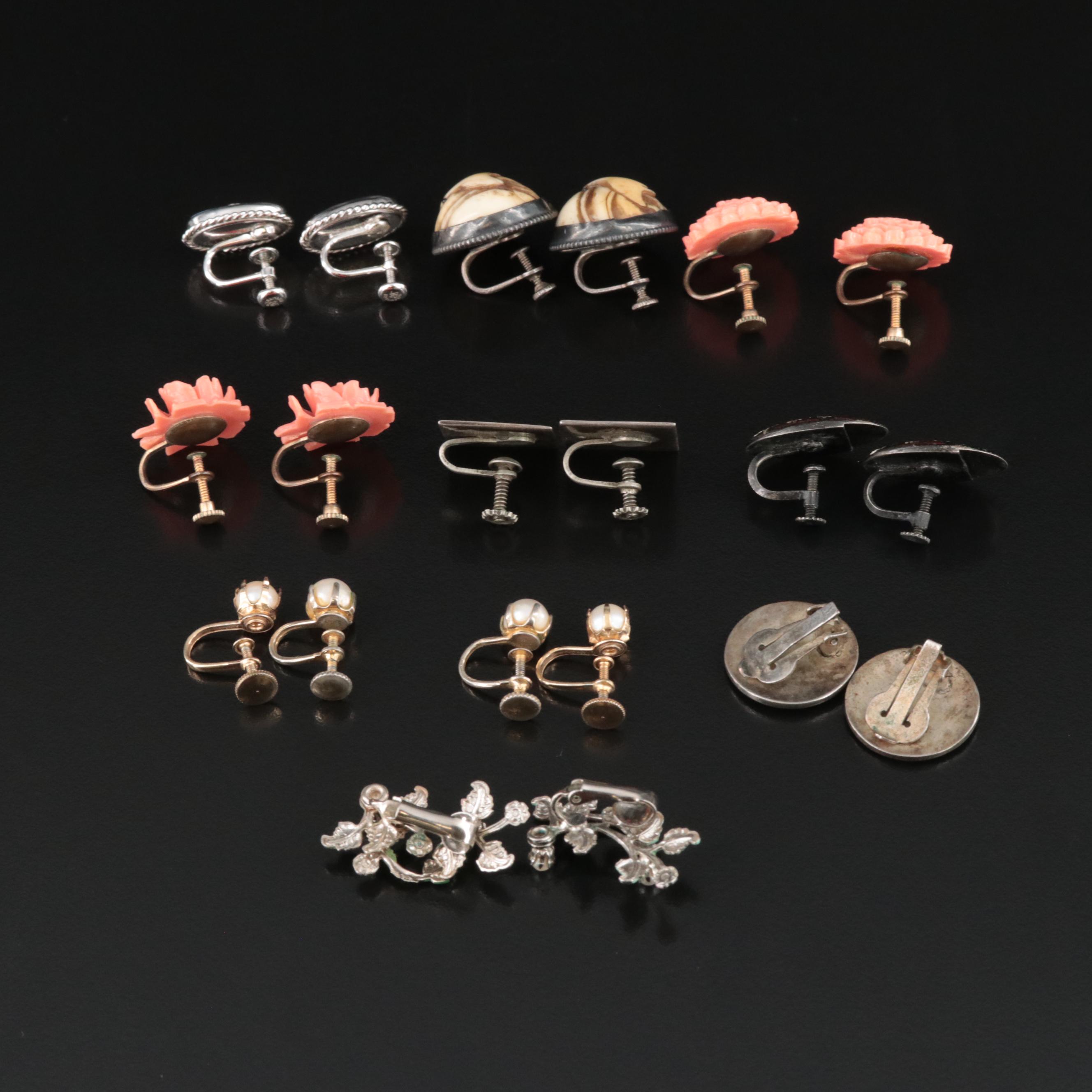 Van Dell, Sterling and Abalone Featured in Vintage Earring Collection