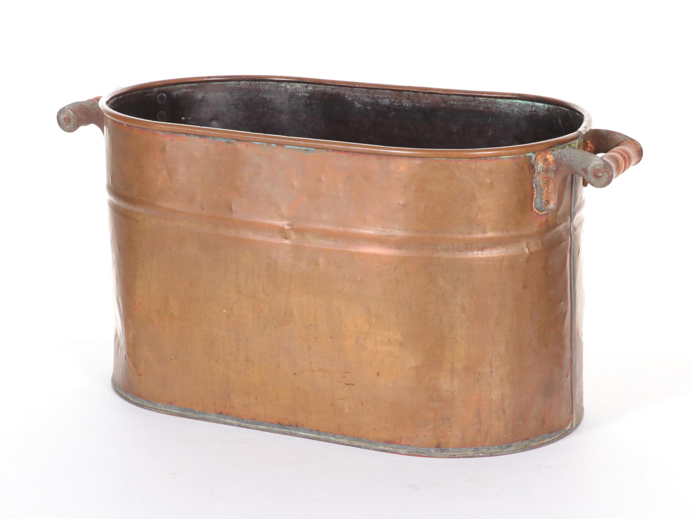 Revere Copper Boiler Wash Tub, Early 20th Century