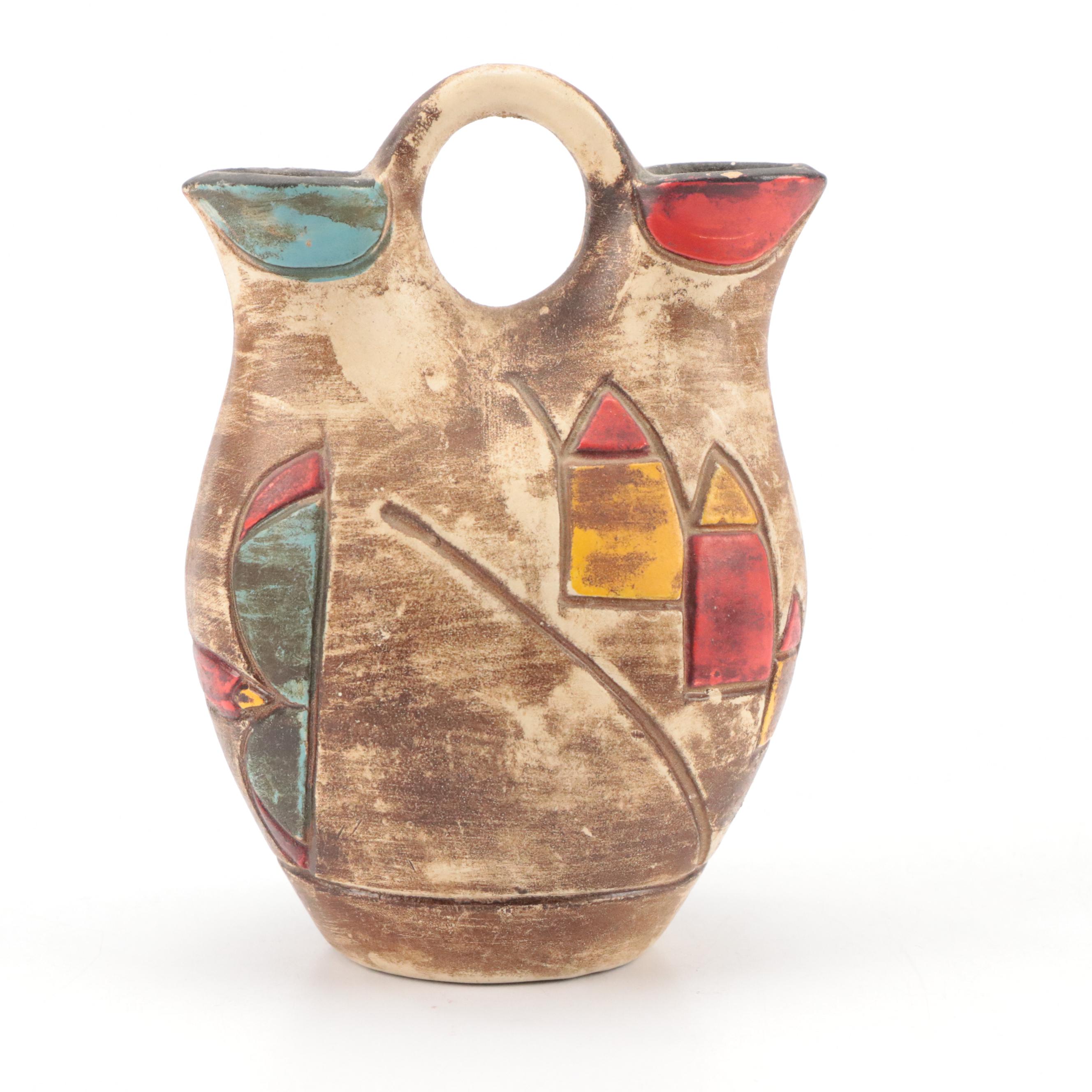 Fitz and Floyd Figurines with Southwestern Style Wedding Vase and Other Décor