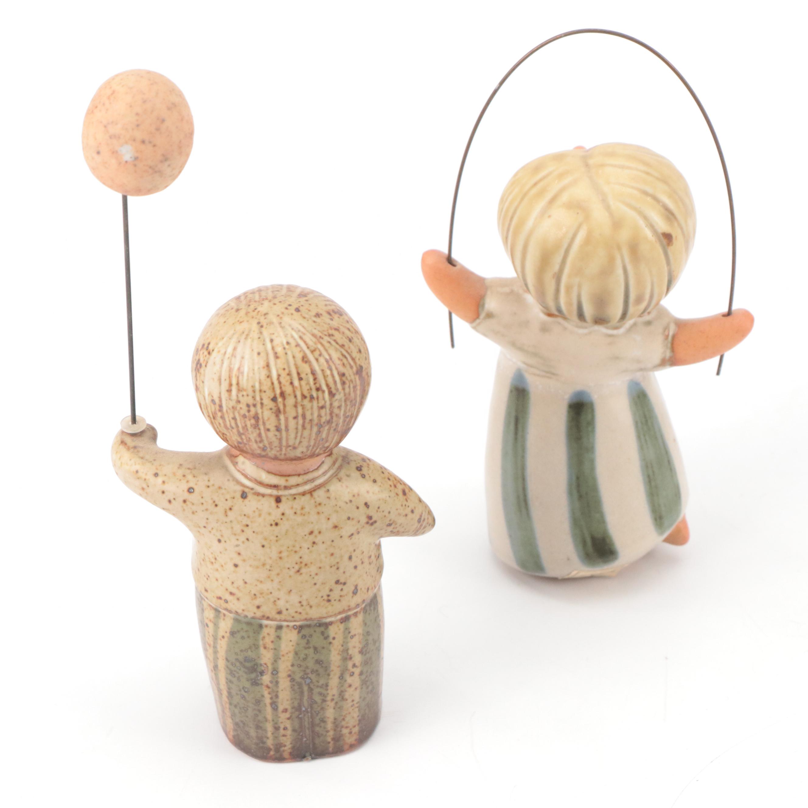 Fitz and Floyd Figurines with Southwestern Style Wedding Vase and Other Décor