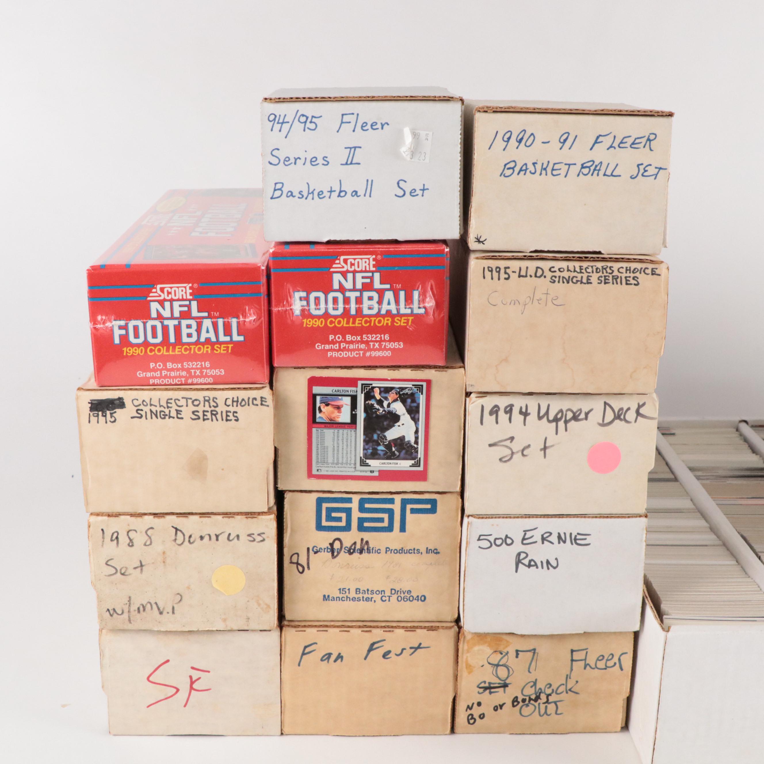 Donruss with Other Sports Cards Featuring Nolan Ryan, Brett Favre, and More