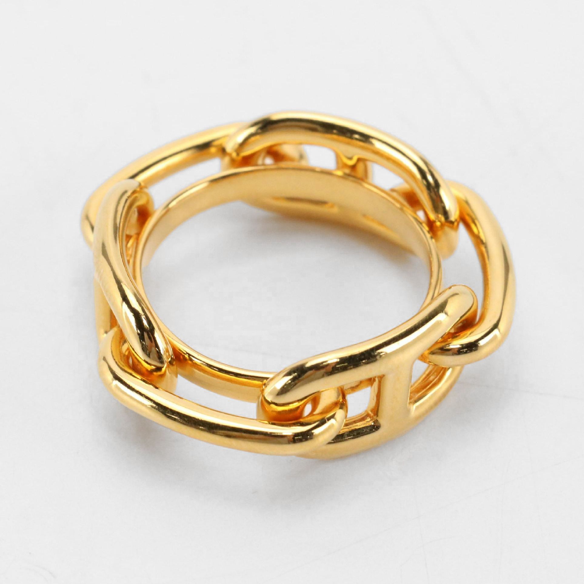 Hermès Gold-Plated Brass Regate Scarf Ring