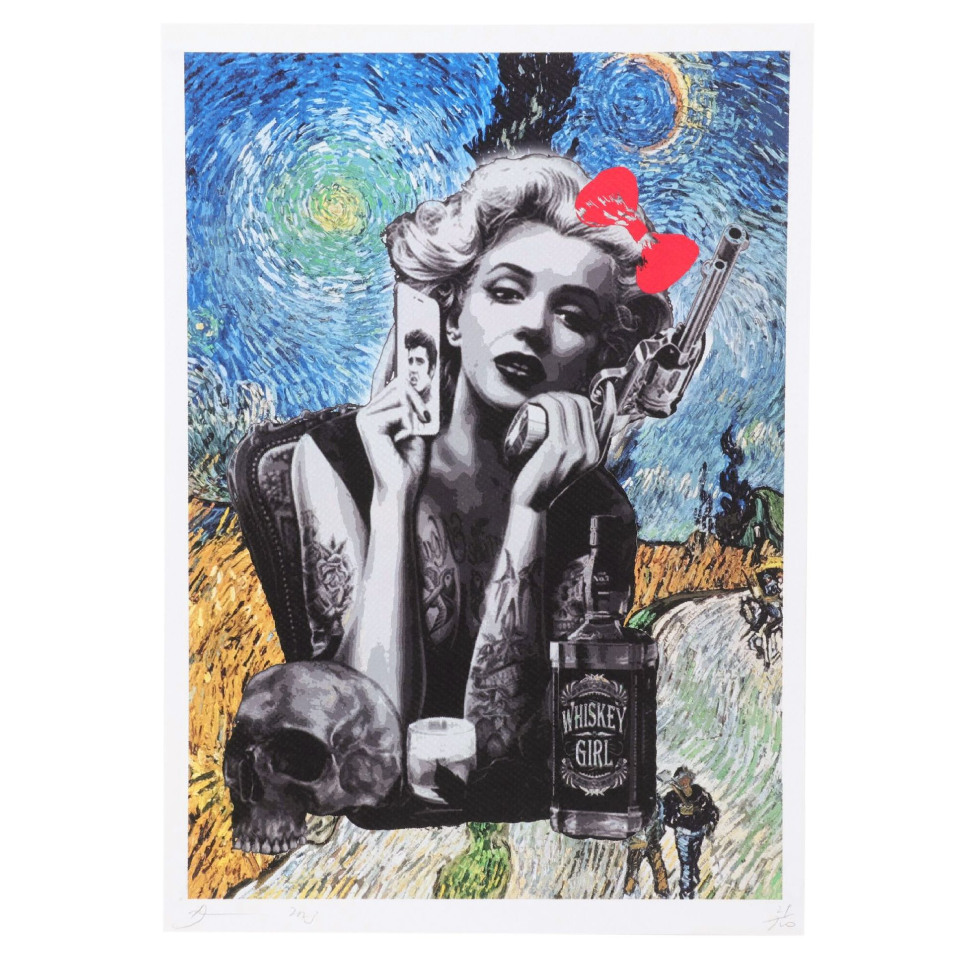 Death NYC Pop Art Graphic Print Featuring Marilyn Monroe, 2023