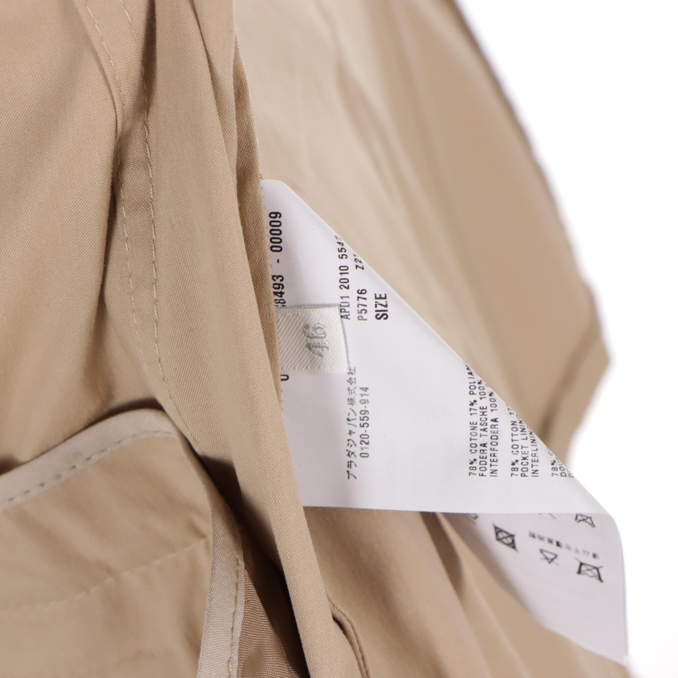 Prada Cotton-Blend Three-Button Blazer