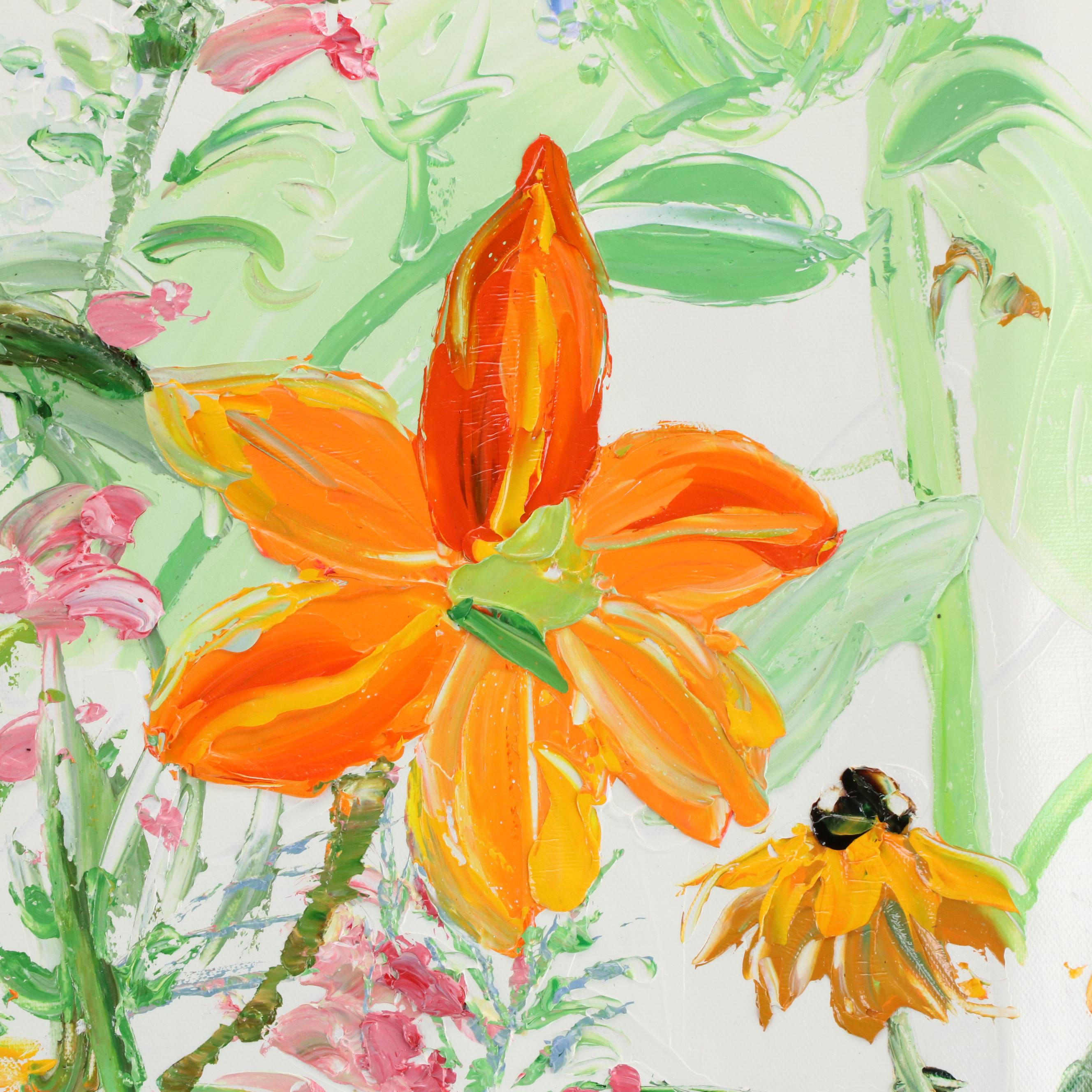 Ping Floral Oil Painting, 21st Century