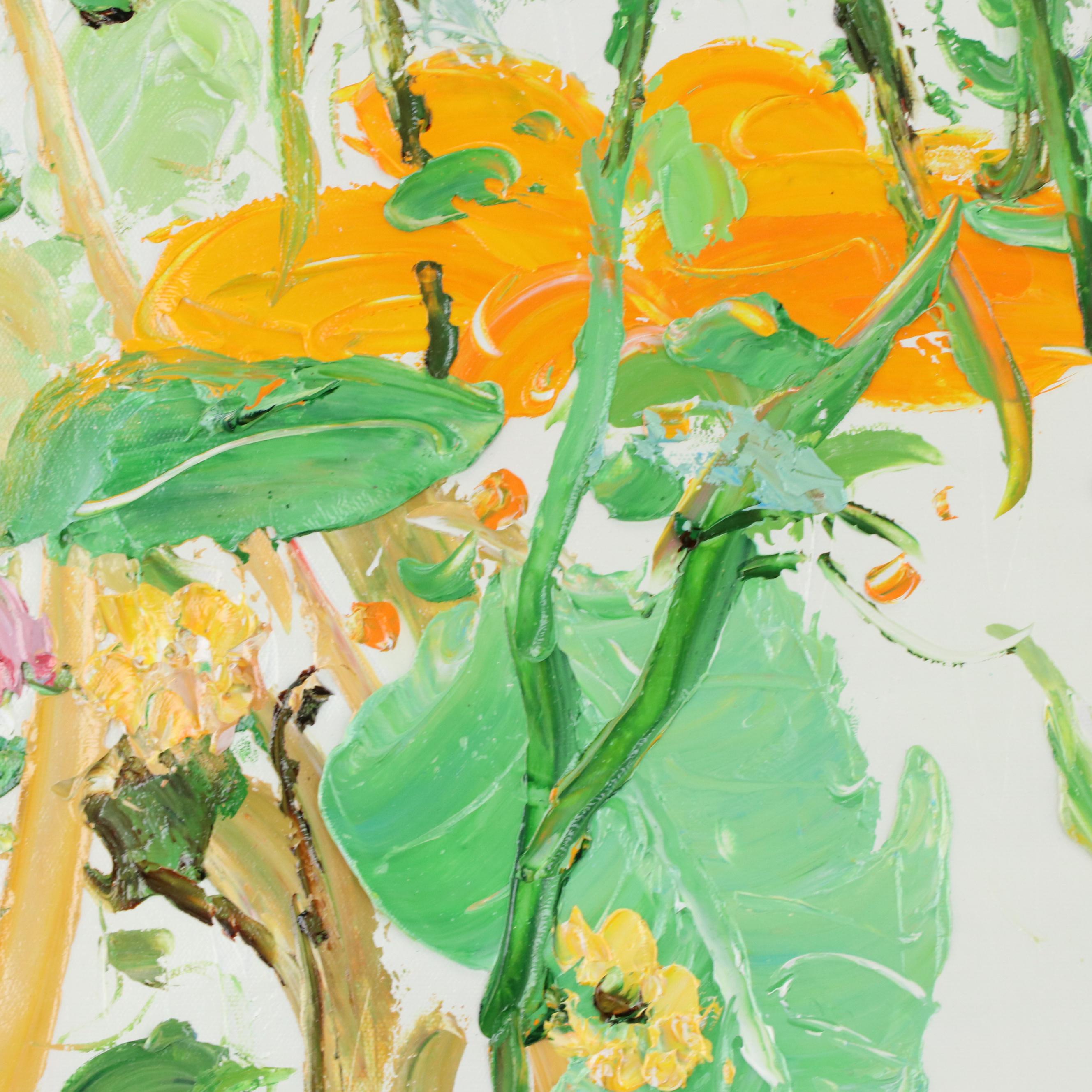 Ping Floral Oil Painting, 21st Century