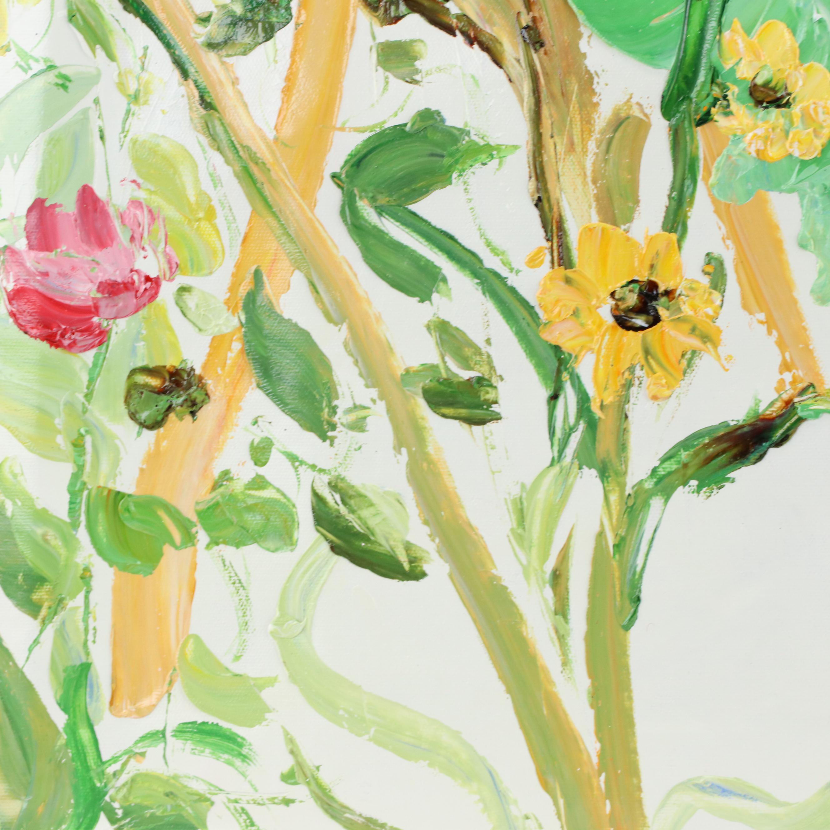 Ping Floral Oil Painting, 21st Century