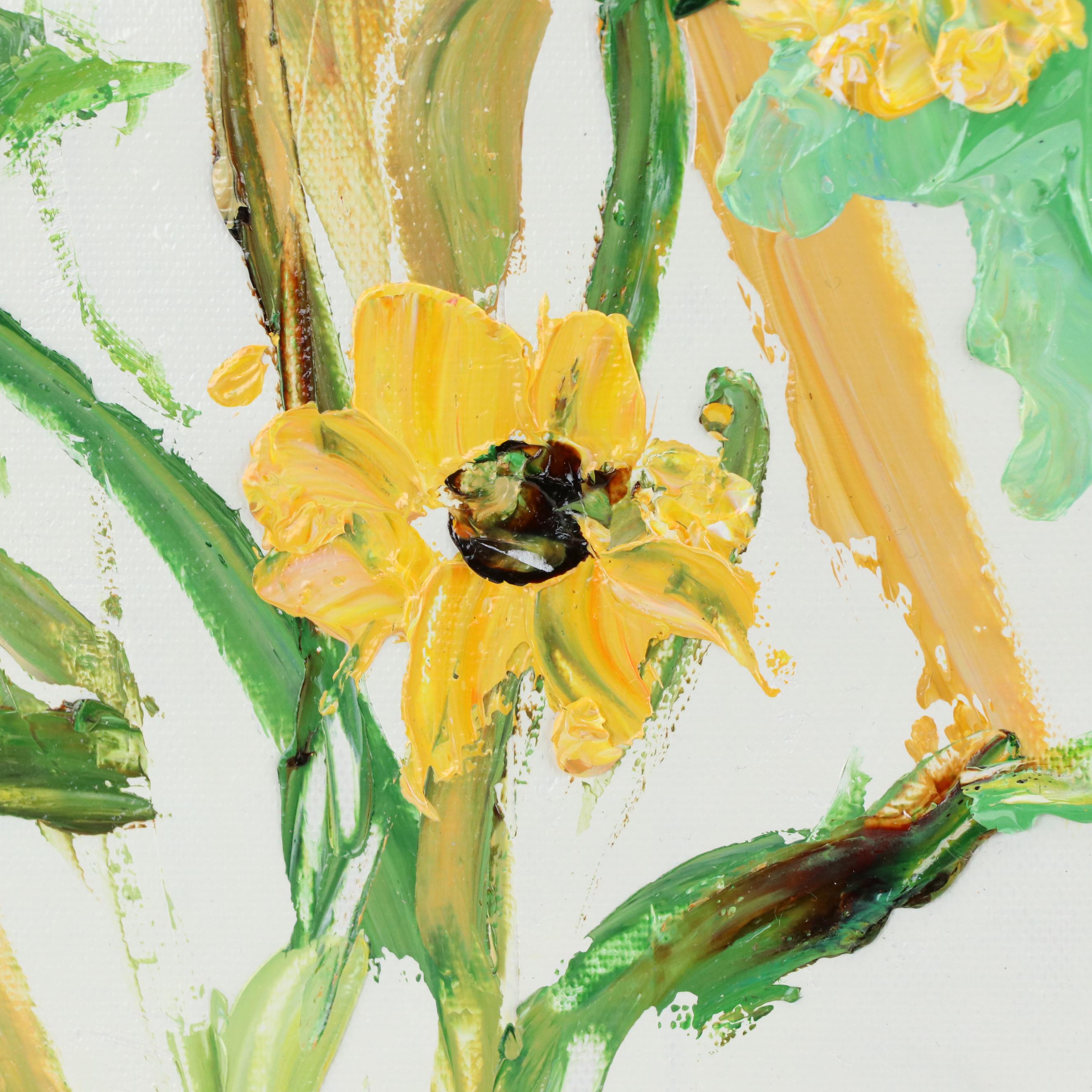 Ping Floral Oil Painting, 21st Century