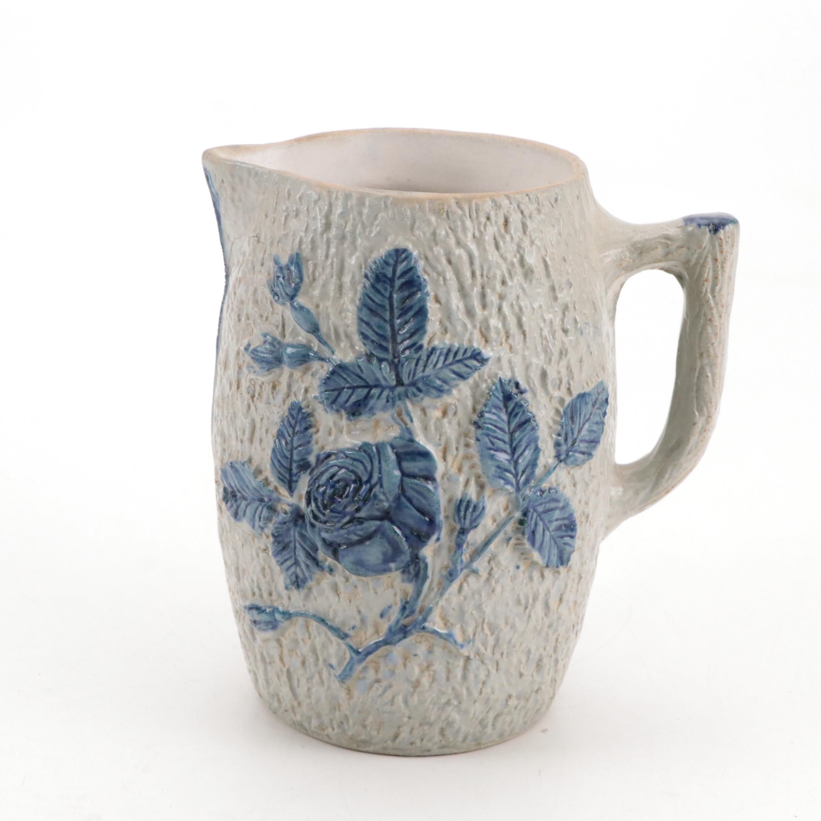 German Stoneware Beer Steins and Other Pitcher