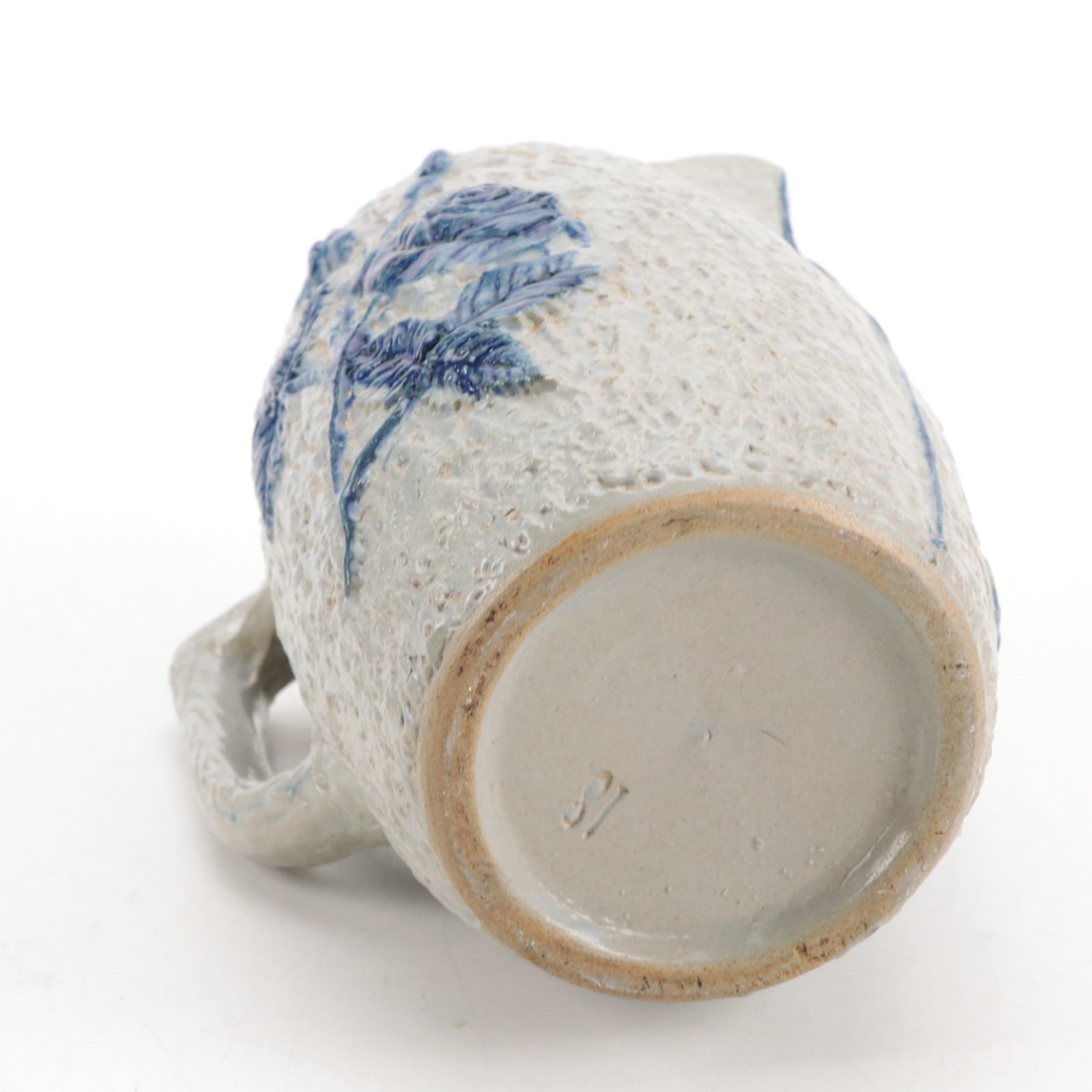 German Stoneware Beer Steins and Other Pitcher