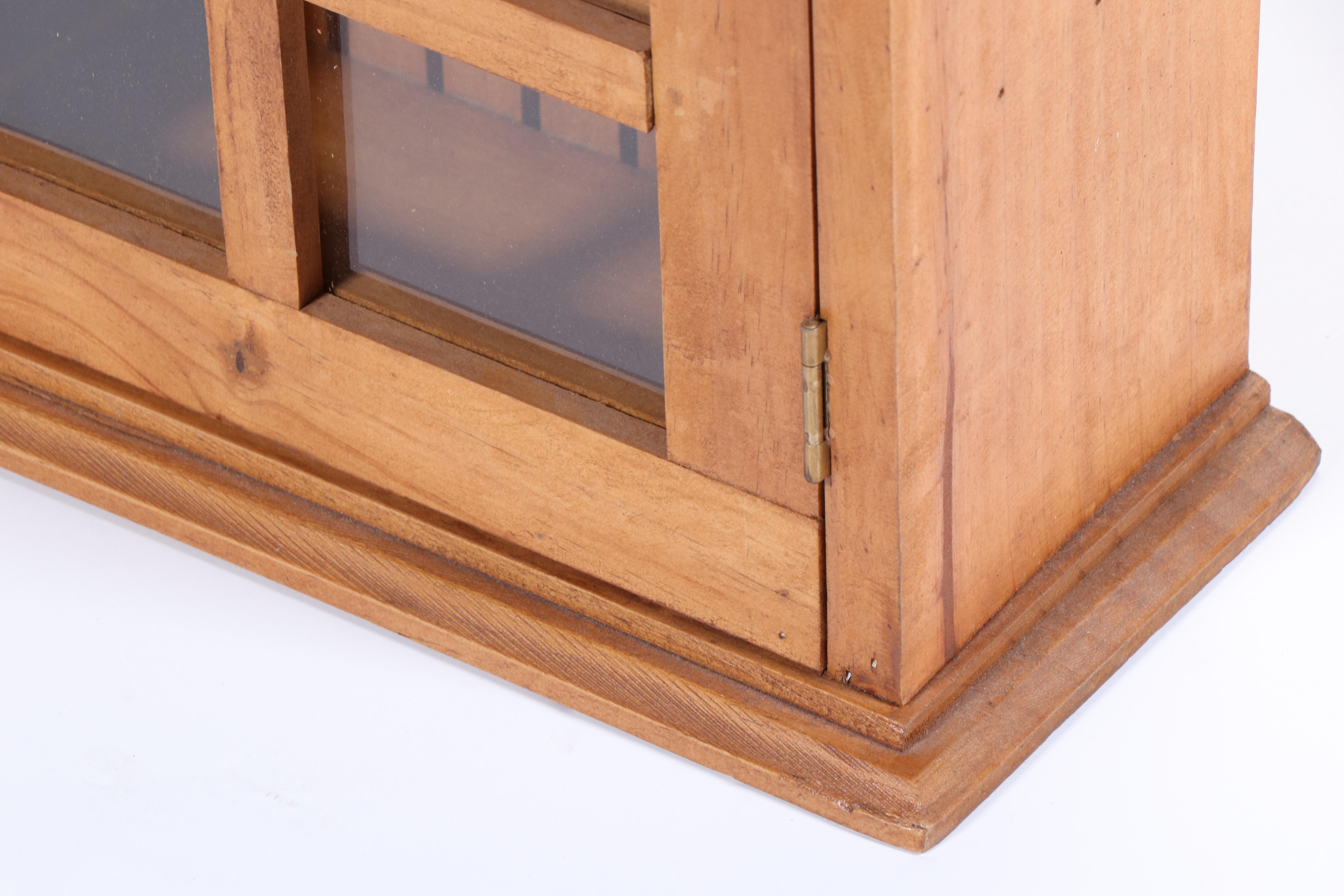 Palecek Wooden Hanging Cabinet with Glass Doors