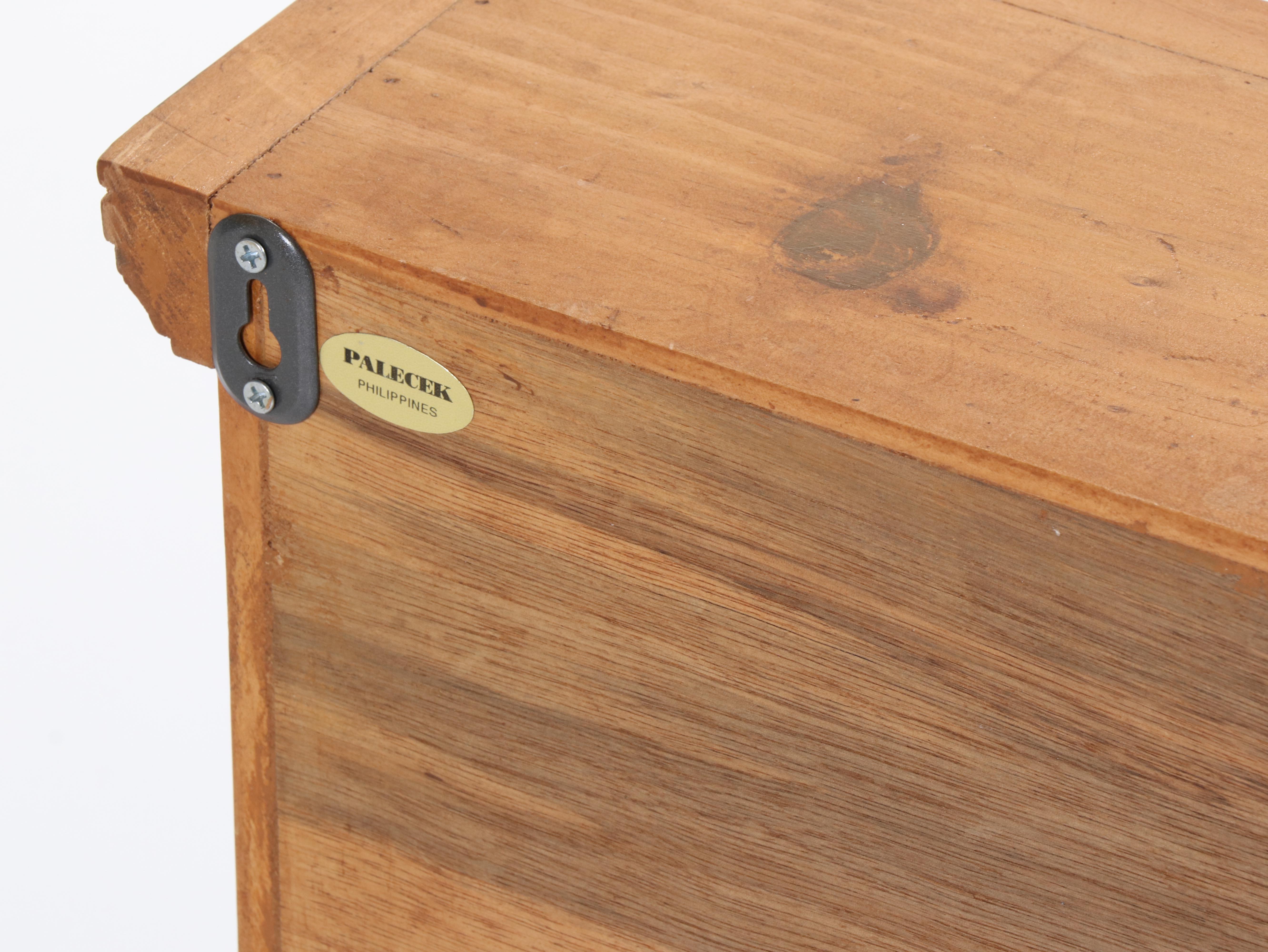 Palecek Wooden Hanging Cabinet with Glass Doors