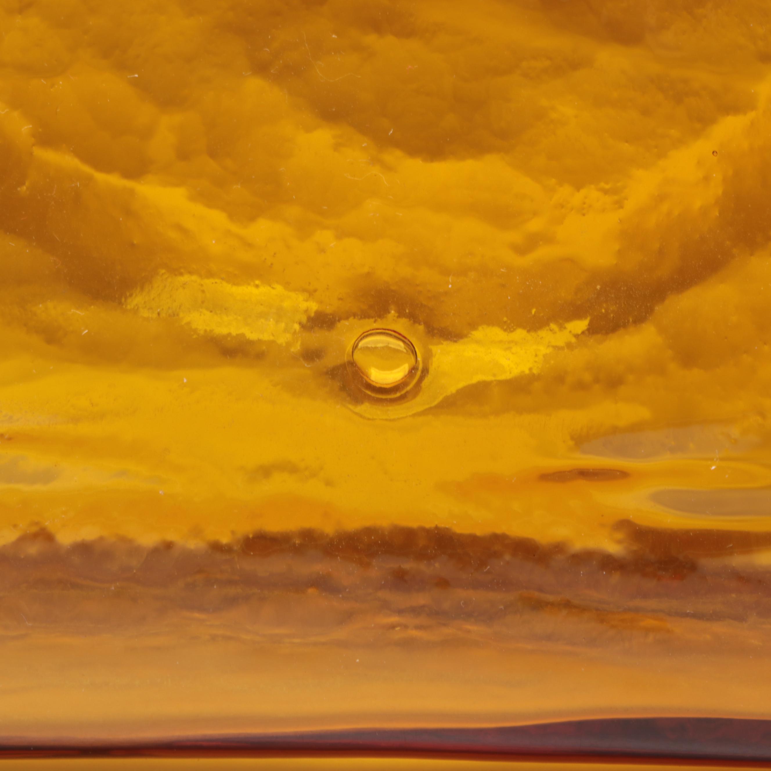 Blenko Amber Glass Water Pitcher