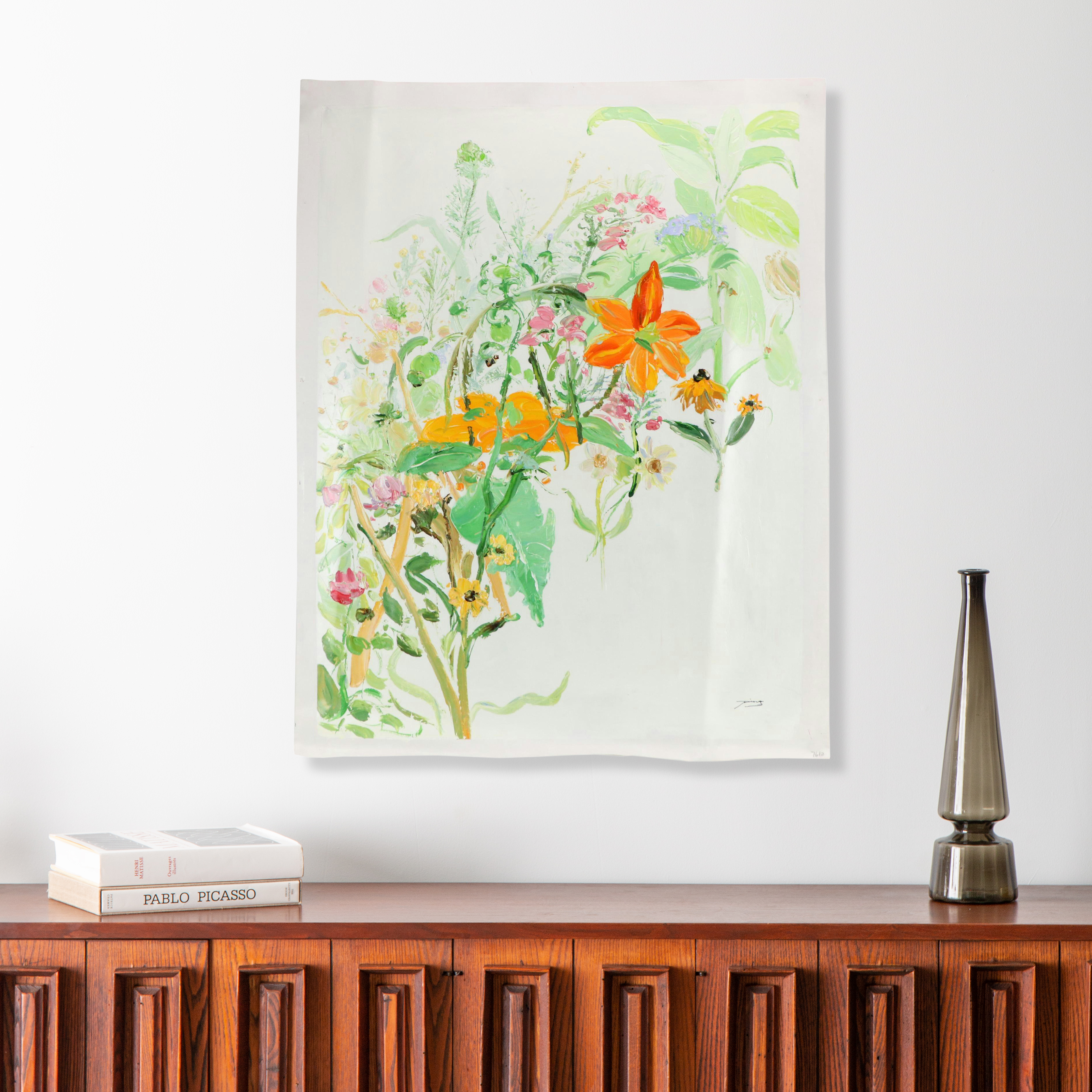 Ping Floral Oil Painting, 21st Century