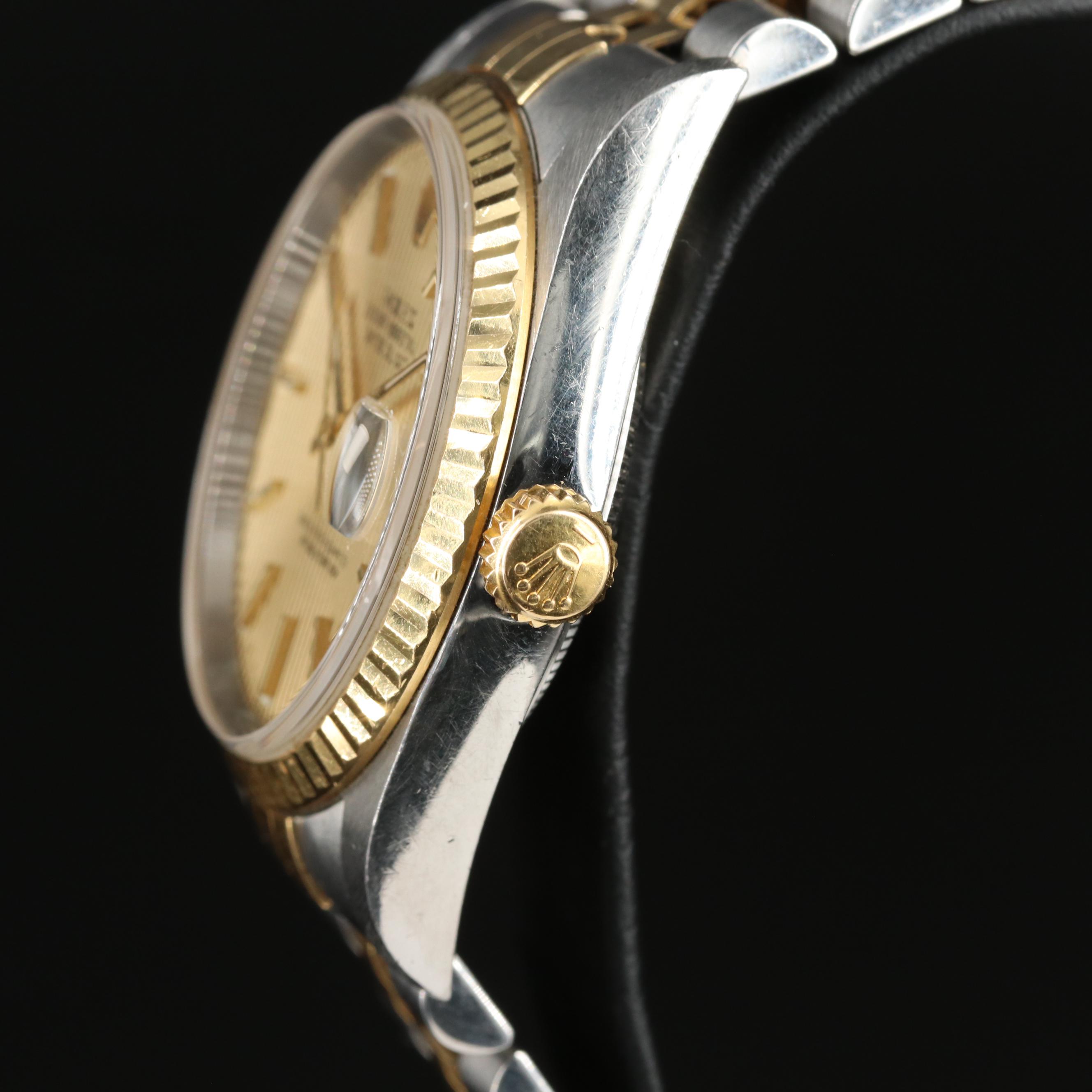 2002 Rolex Datejust 16233 Two-Tone Watch