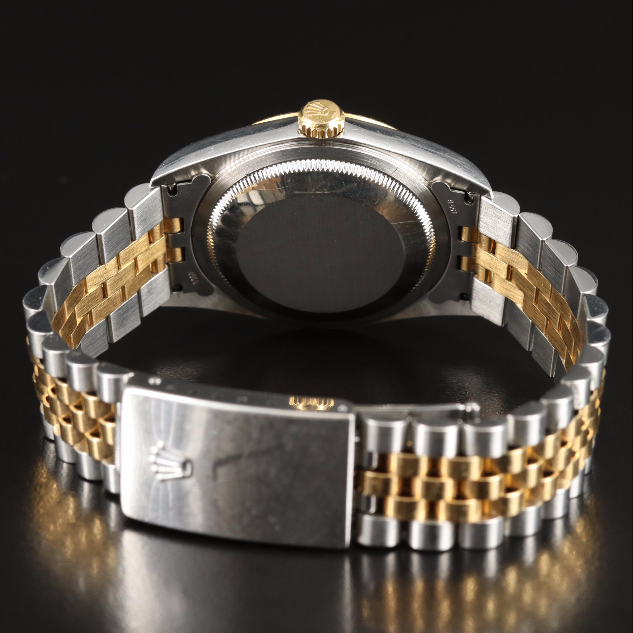 2002 Rolex Datejust 16233 Two-Tone Watch