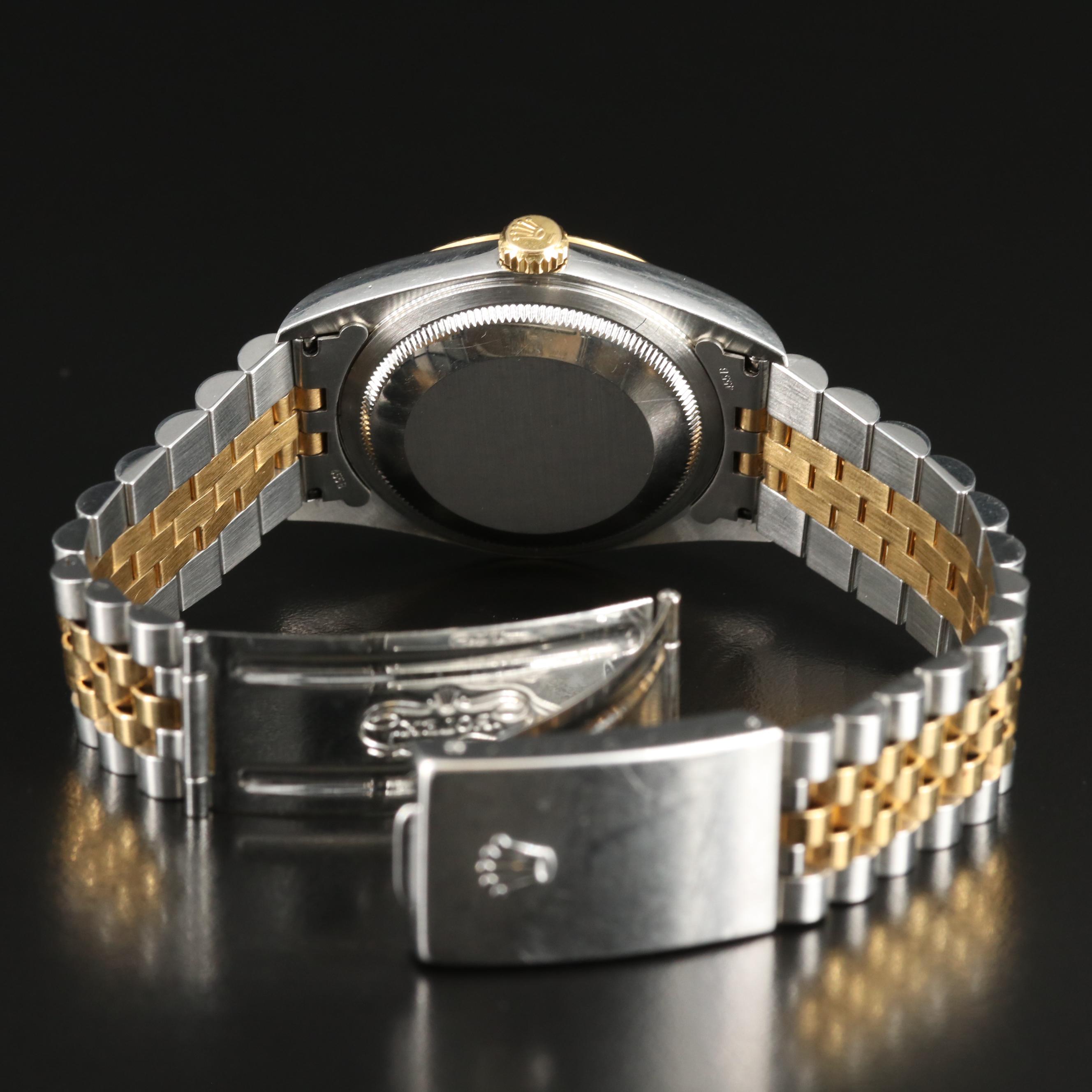 2002 Rolex Datejust 16233 Two-Tone Watch