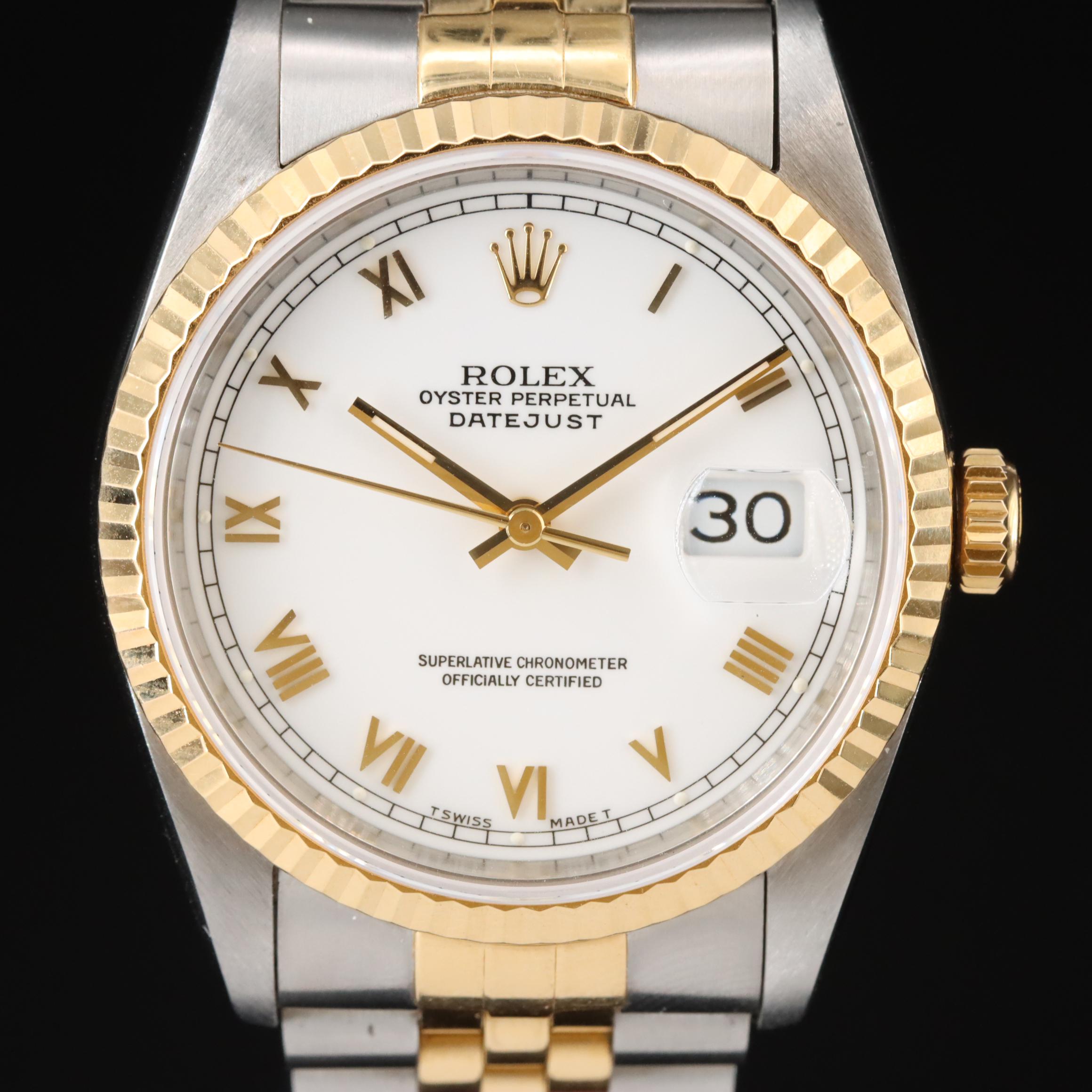 1991 Rolex Oyster Perpetual Datejust Watch