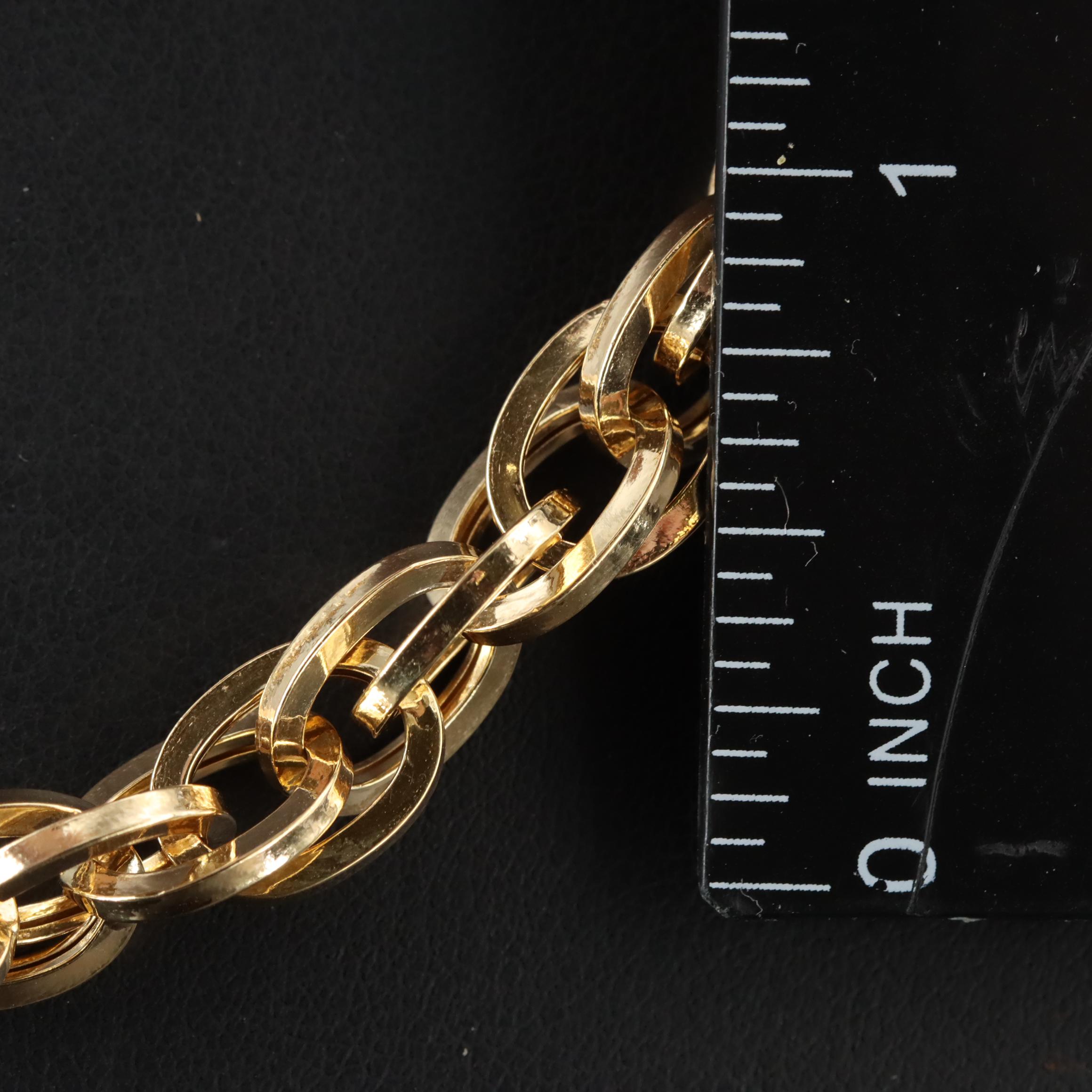 Milor Italian 14K Rope Chain Necklace