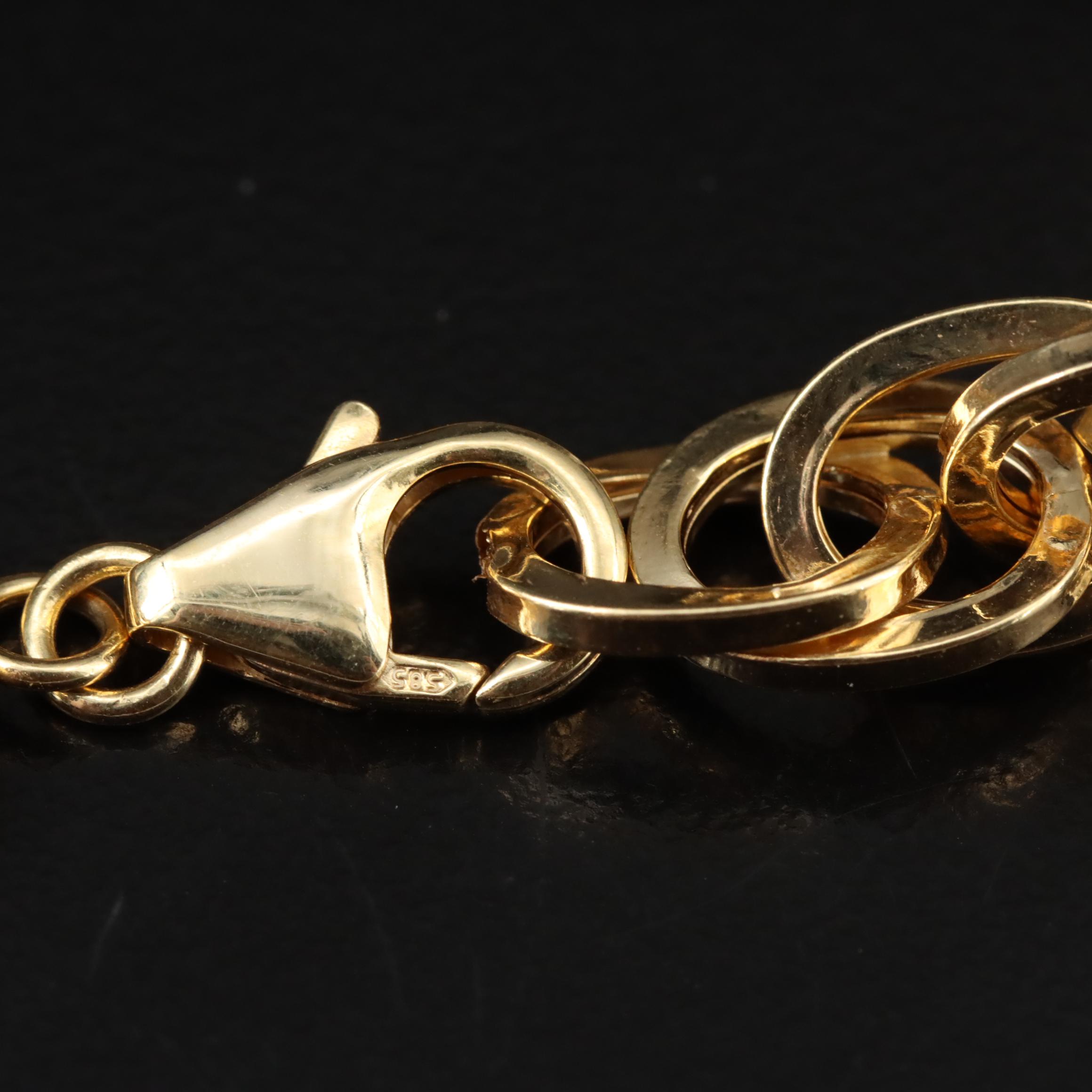 Milor Italian 14K Rope Chain Necklace