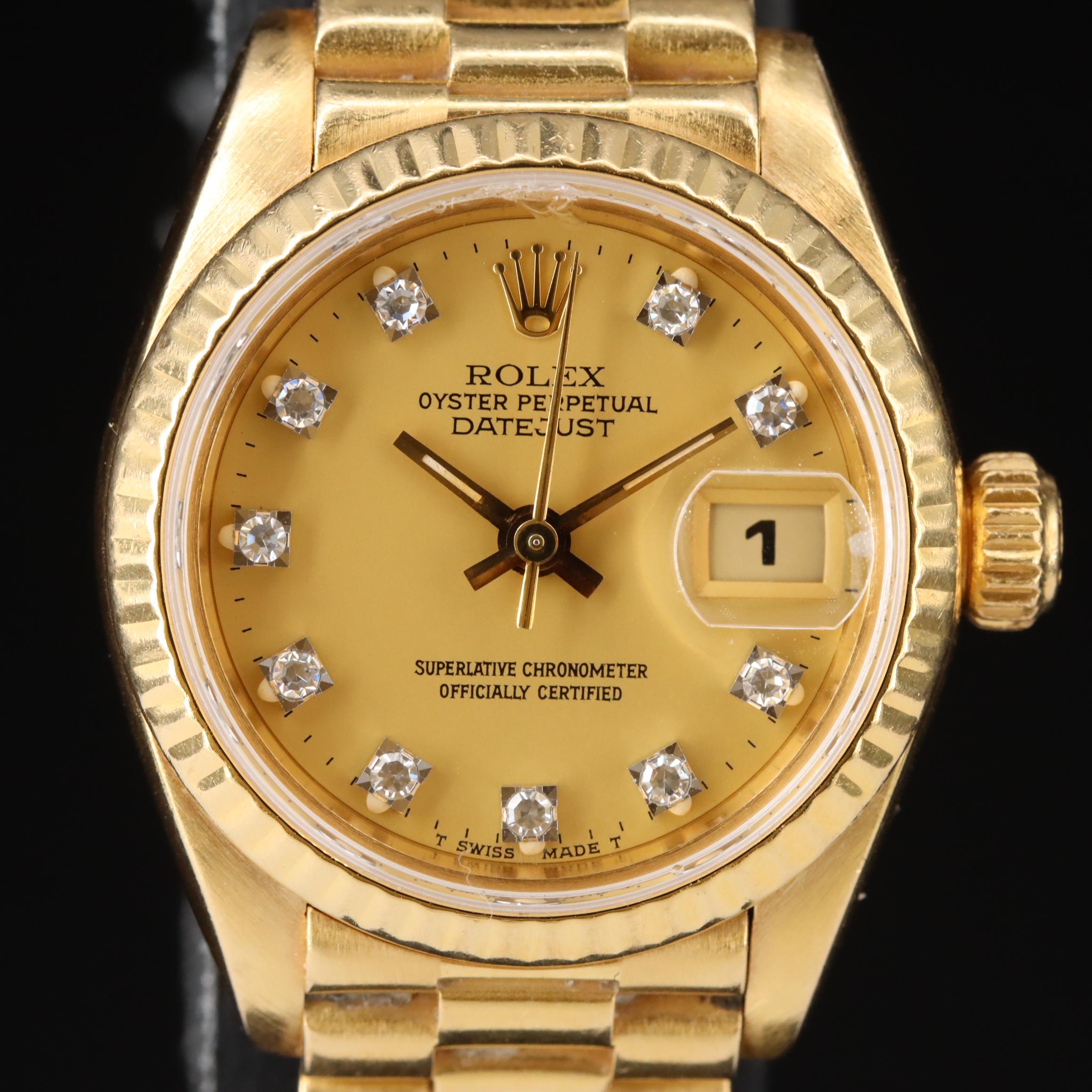 1984 Rolex Datejust 69178 Automatic Watch