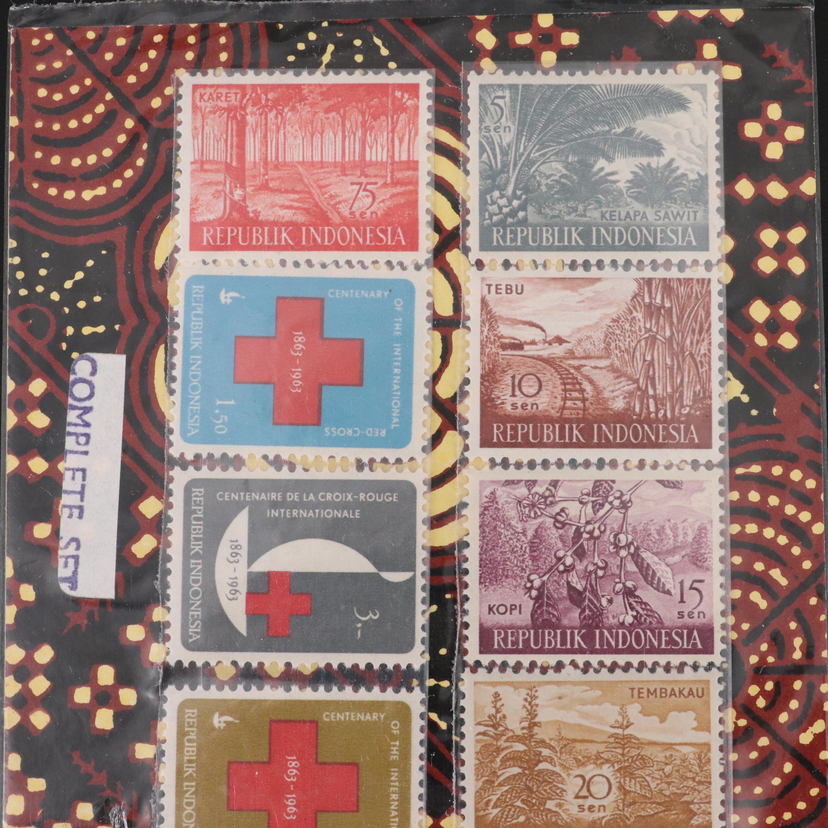 Large Group of Vintage World Postage Stamps