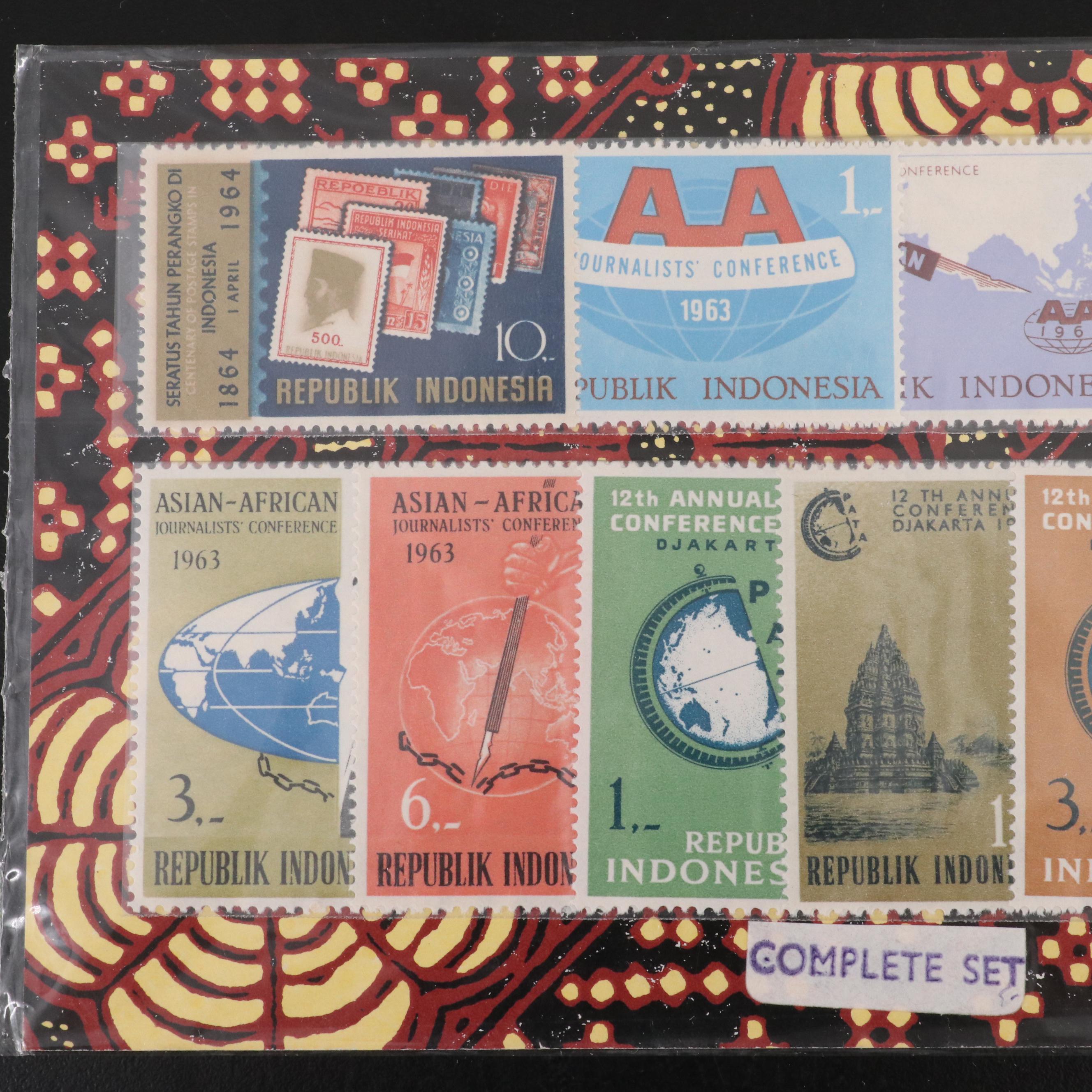 Large Group of Vintage World Postage Stamps