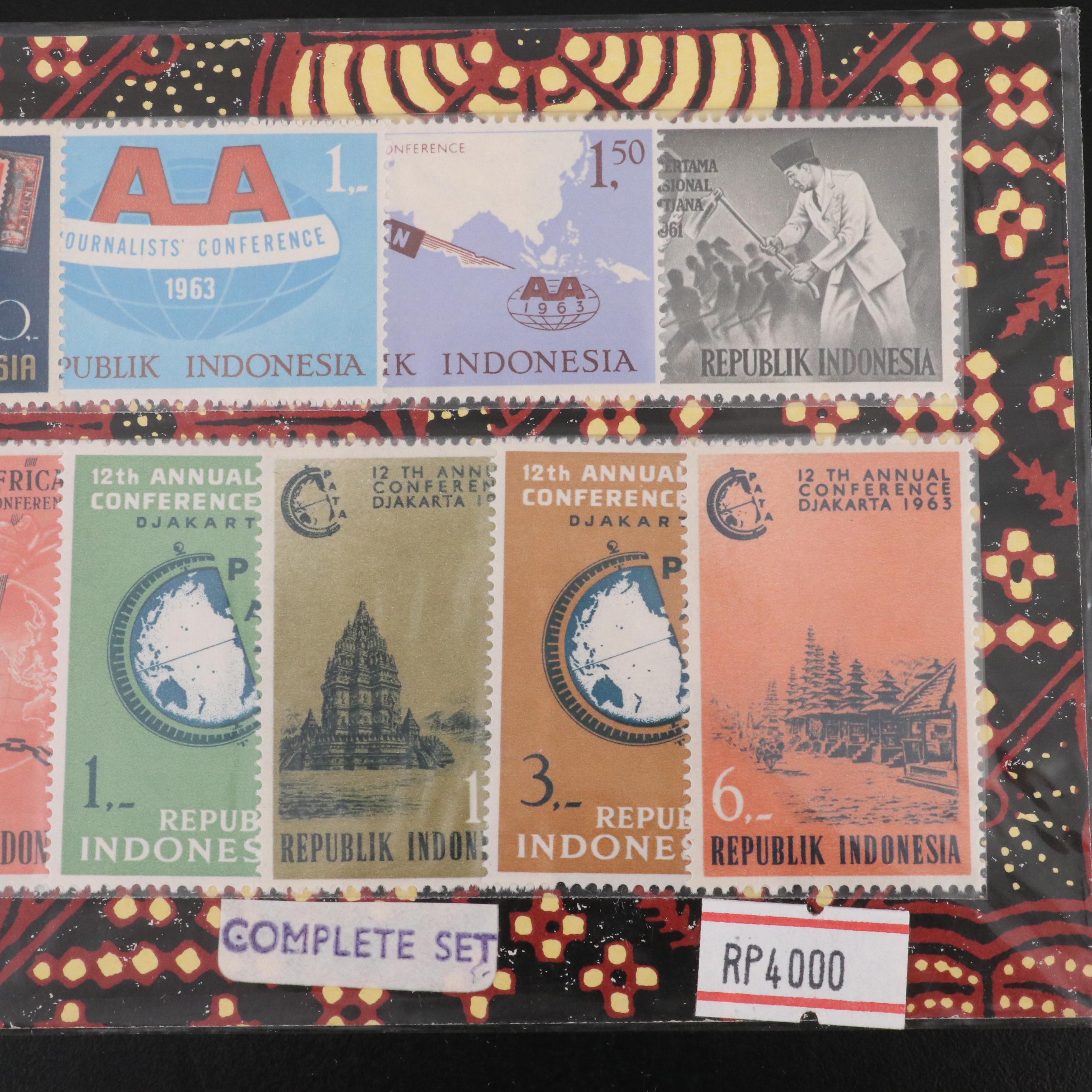 Large Group of Vintage World Postage Stamps