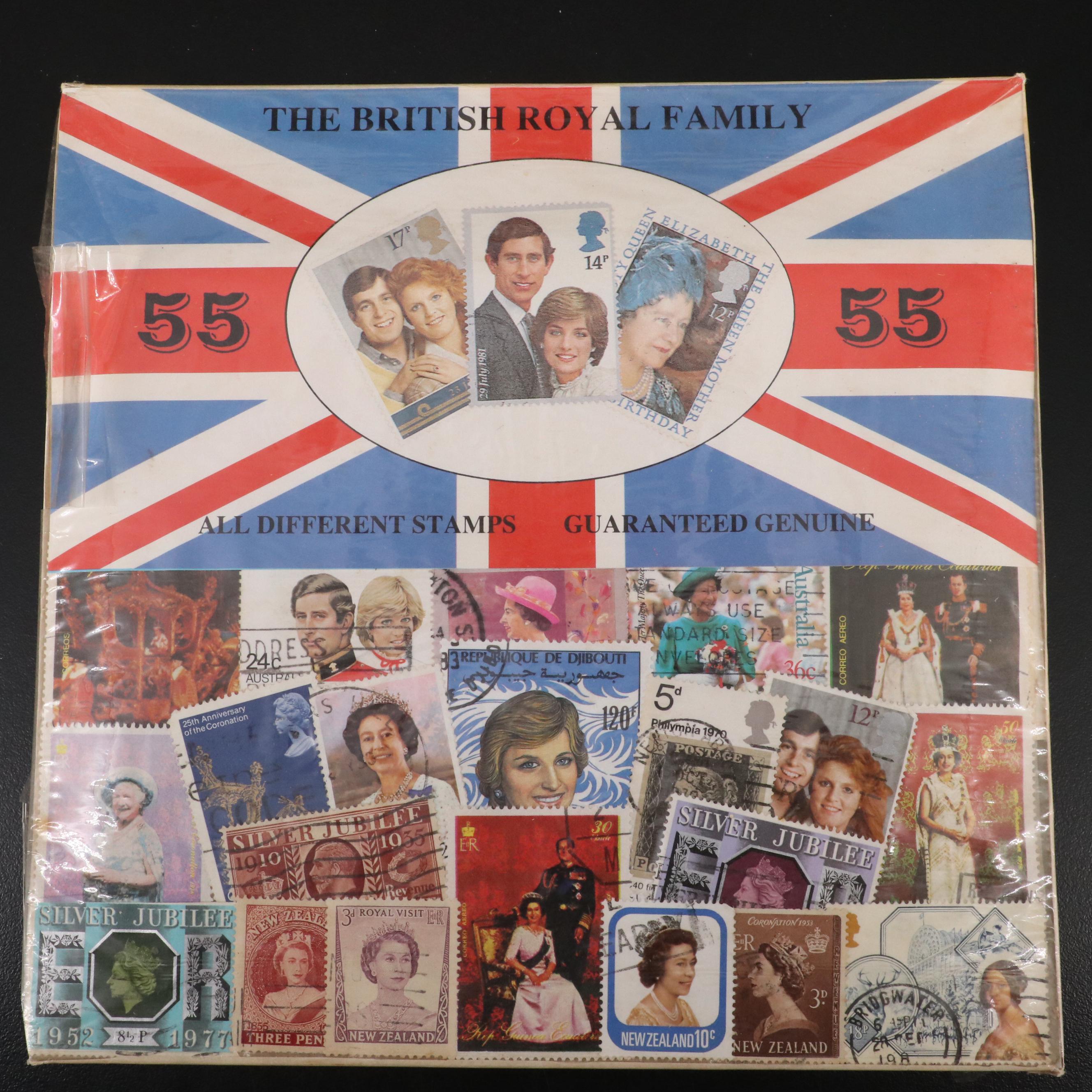 Large Group of Vintage World Postage Stamps