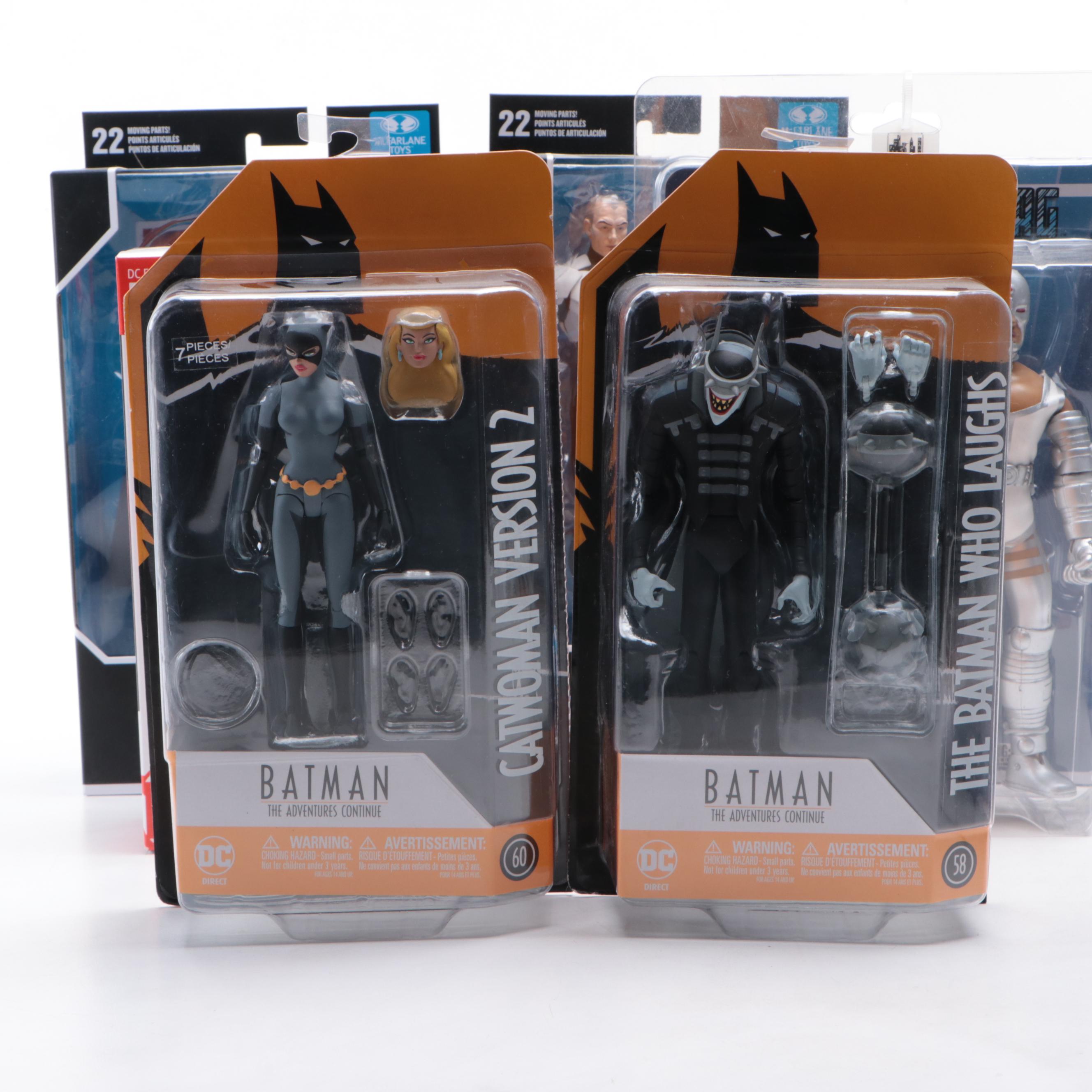 DC Comics Sealed Action Figures Featuring Superman, Catwoman, and More