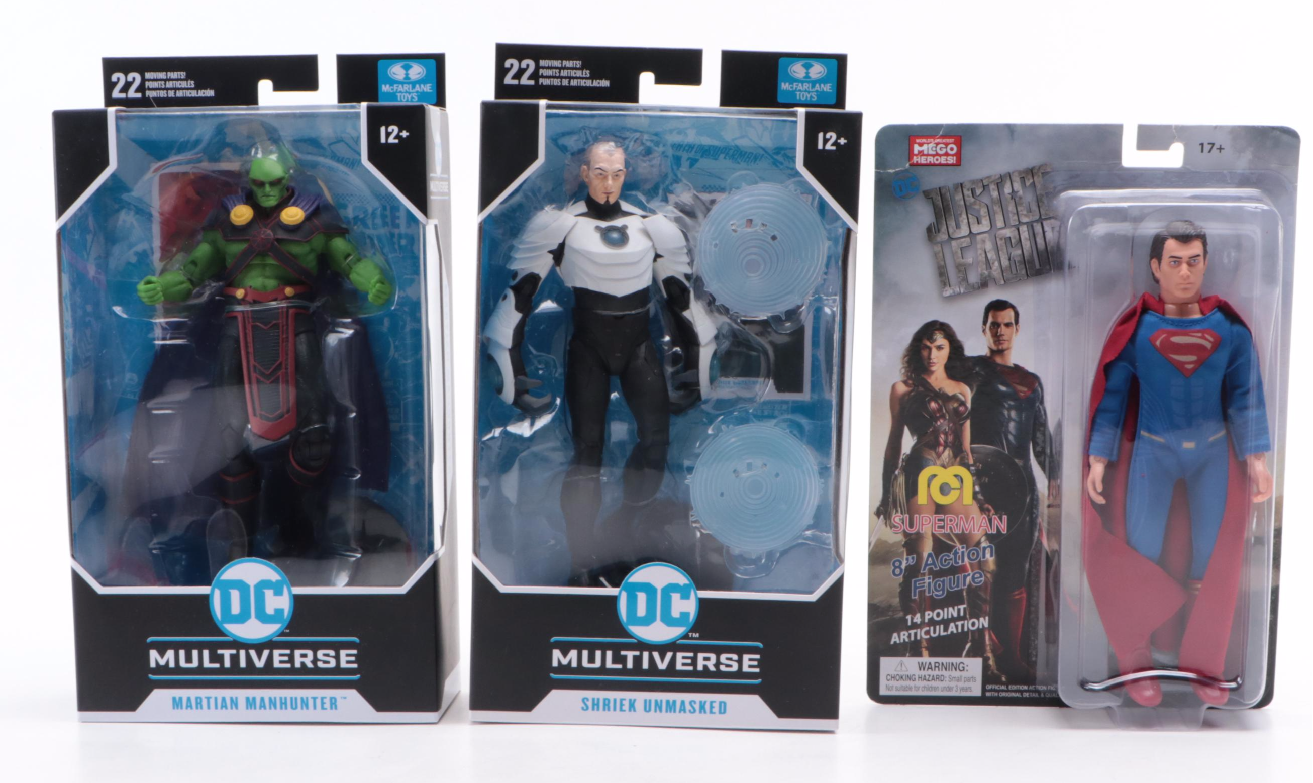 DC Comics Sealed Action Figures Featuring Superman, Catwoman, and More