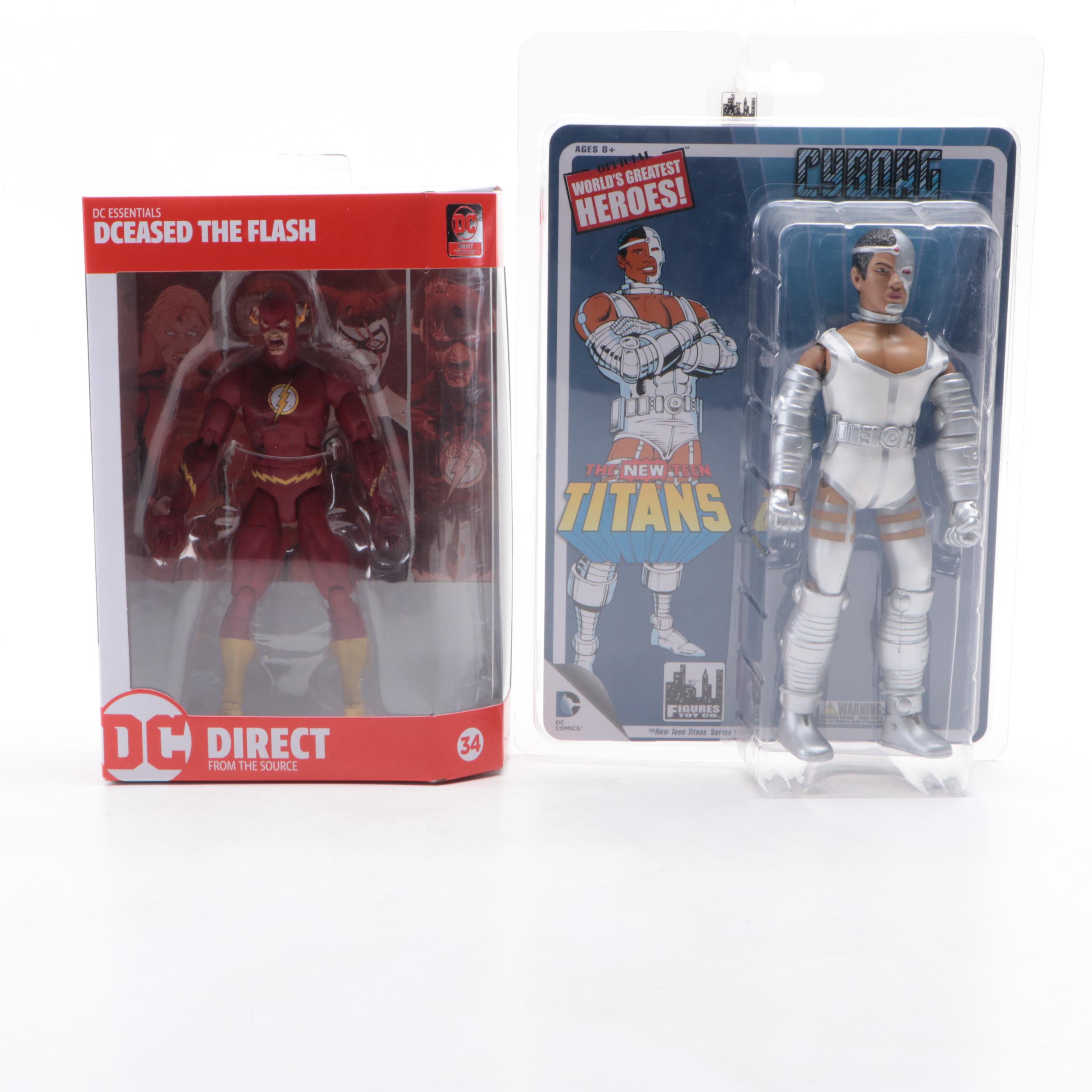 DC Comics Sealed Action Figures Featuring Superman, Catwoman, and More