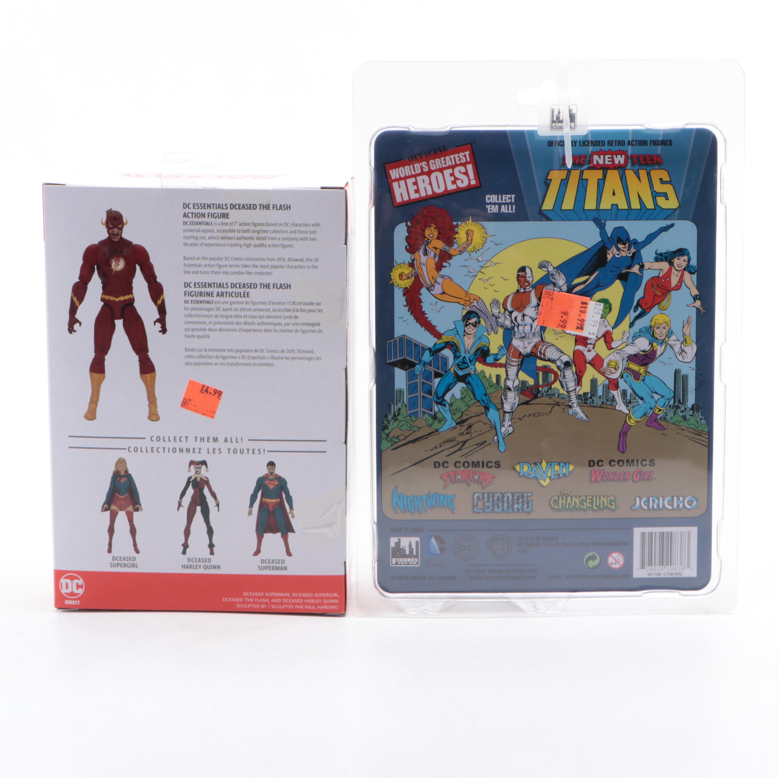 DC Comics Sealed Action Figures Featuring Superman, Catwoman, and More