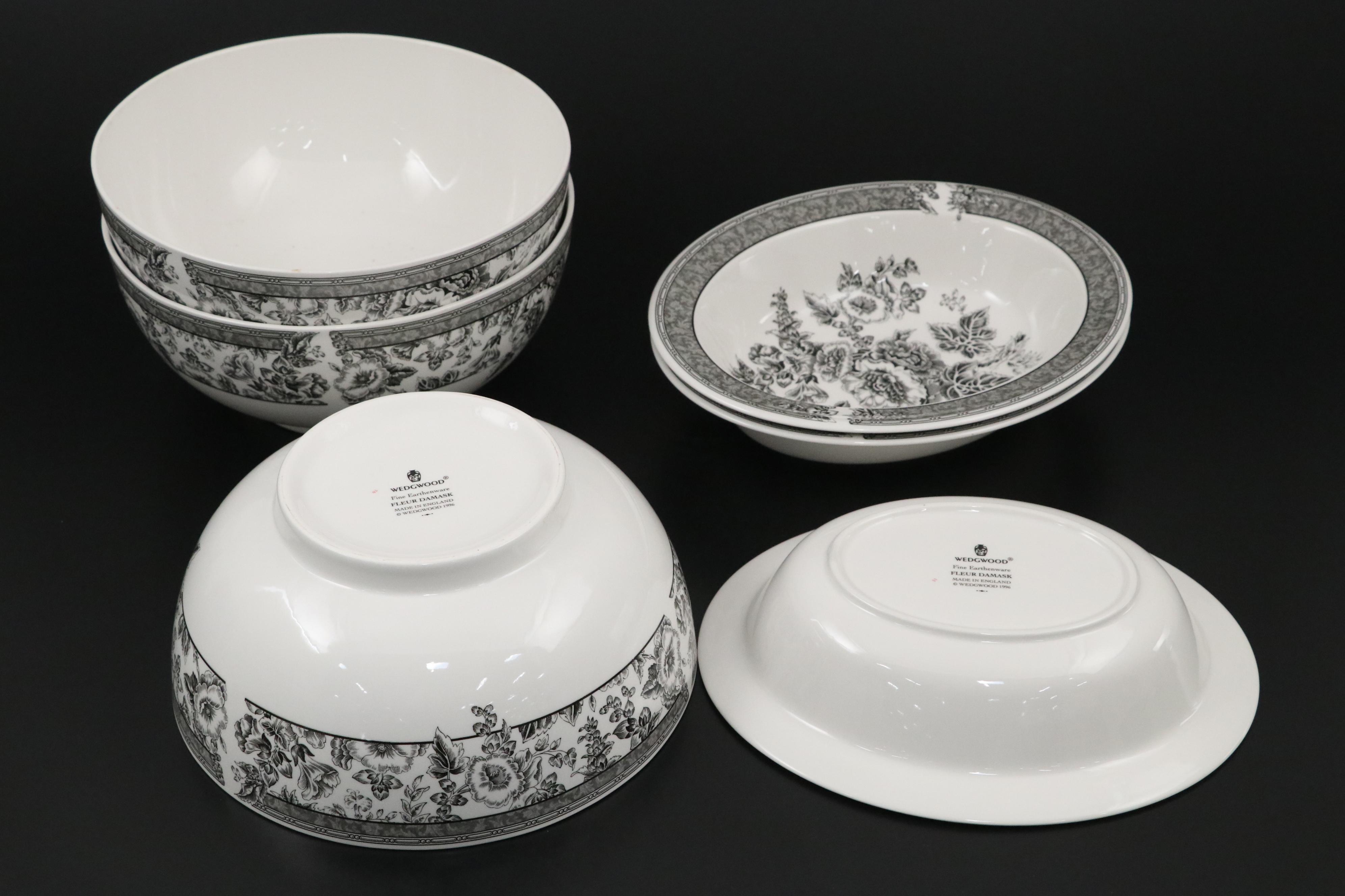 Wedgwood "Fleur Damask" Earthenware Dinnerware and Serveware, 1996