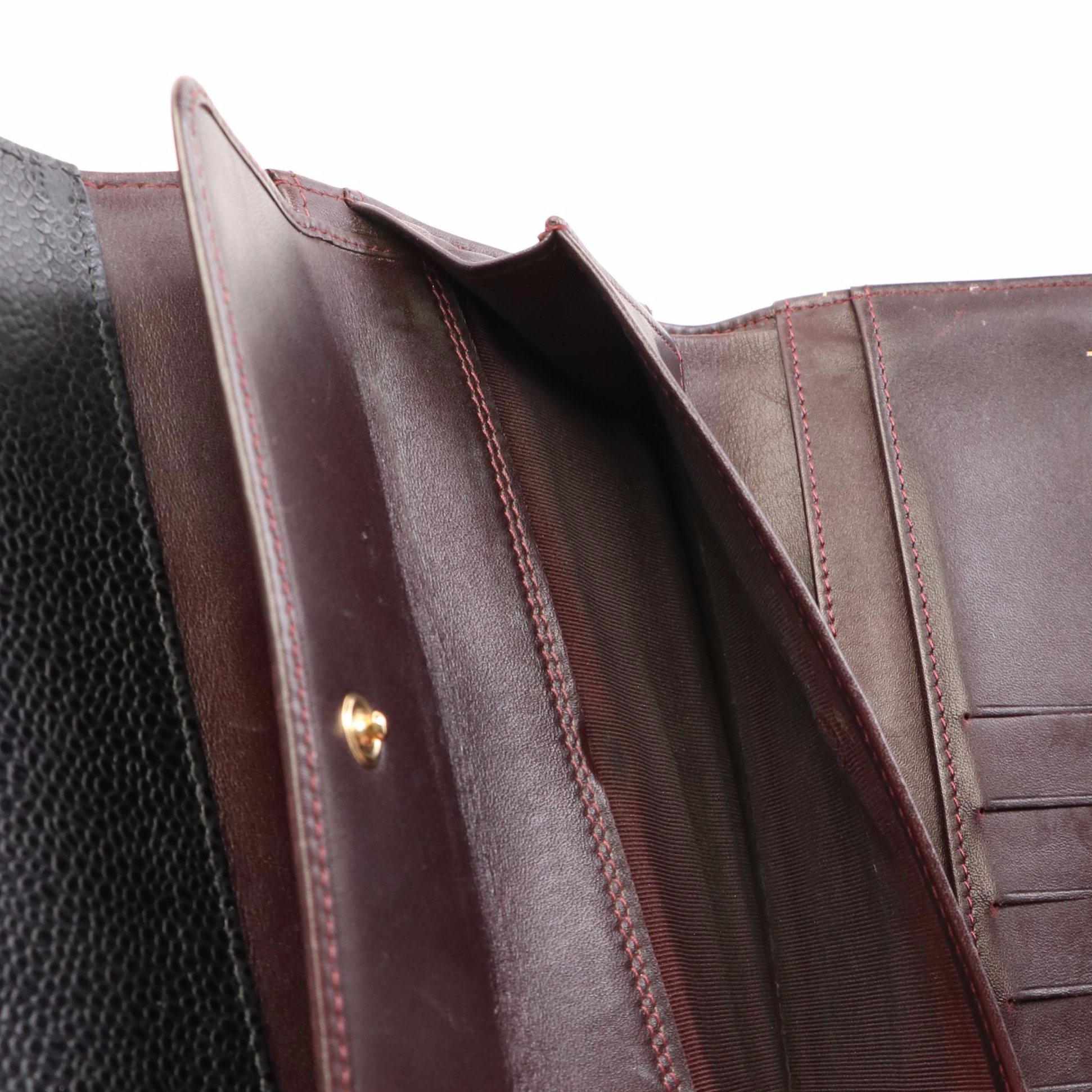 Chanel Classic Large CC Flap Wallet in Quilted Black Caviar Leather