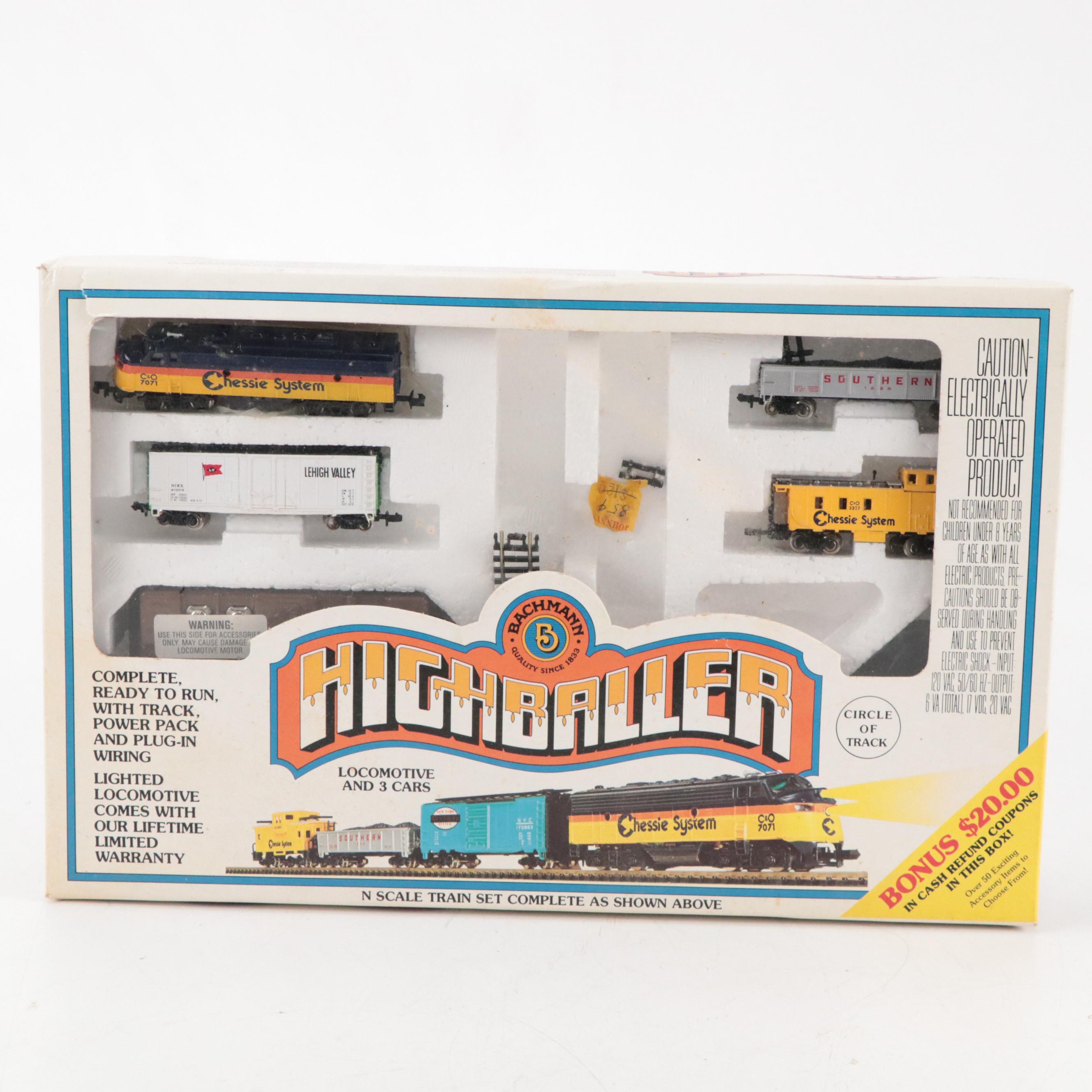 MRC Tech II Model Train Controllers with Bachmann 5 Highballer Train Set & More
