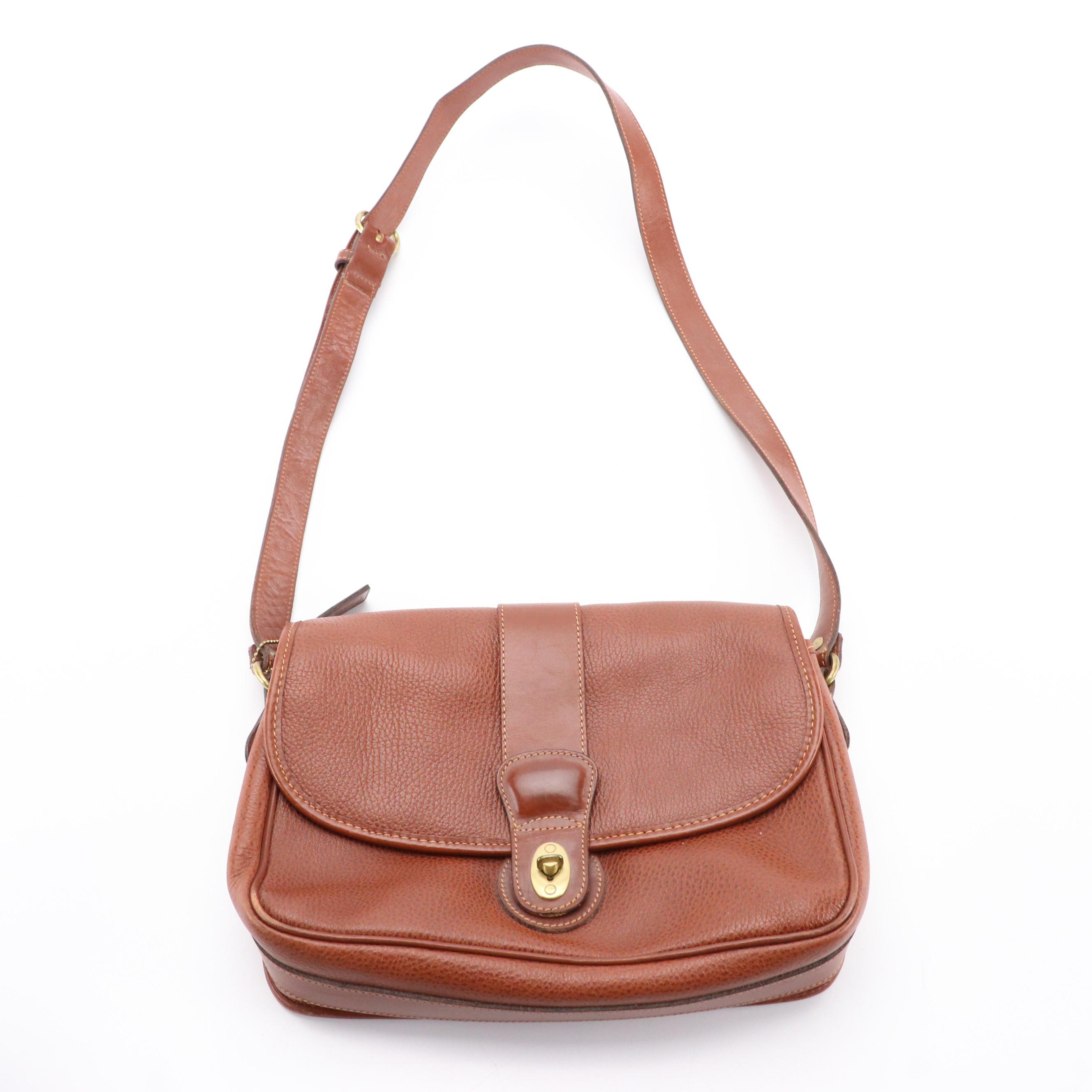 Coach Sheridan Mayfield and Front Flap Bags in Black and Brown Textured Leather