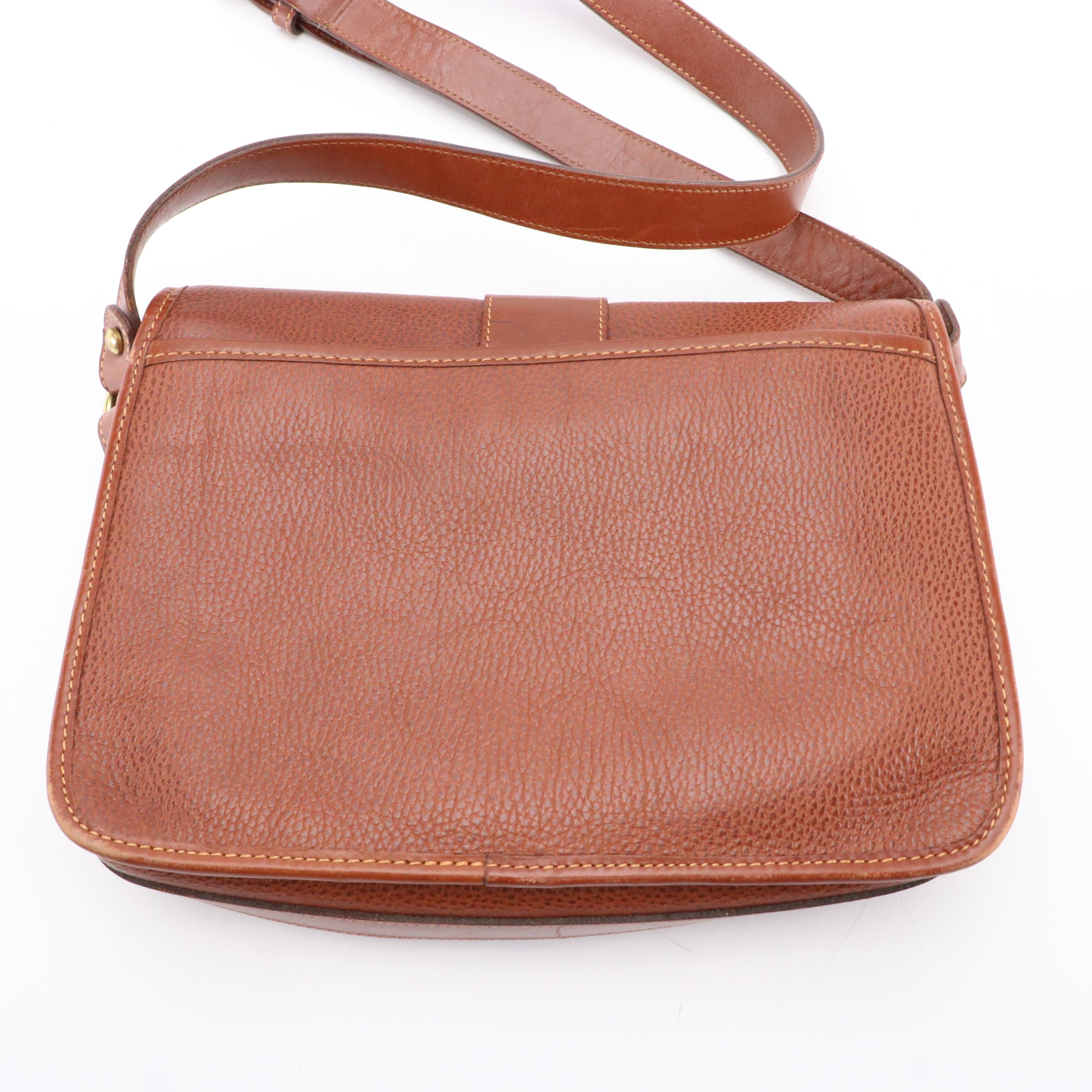 Coach Sheridan Mayfield and Front Flap Bags in Black and Brown Textured Leather