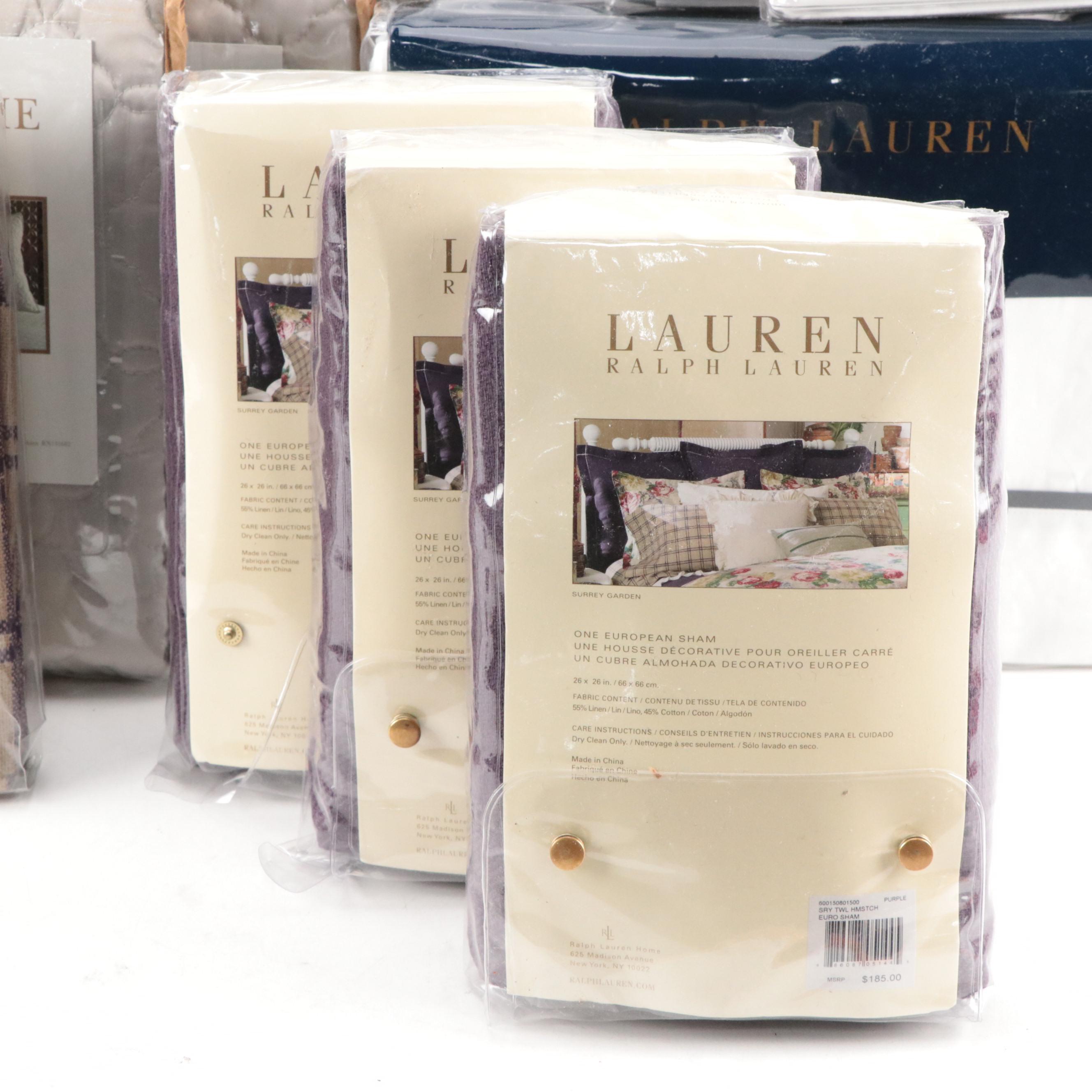 Ralph Lauren and Nina Home Pillow Shams and Comforter Cover