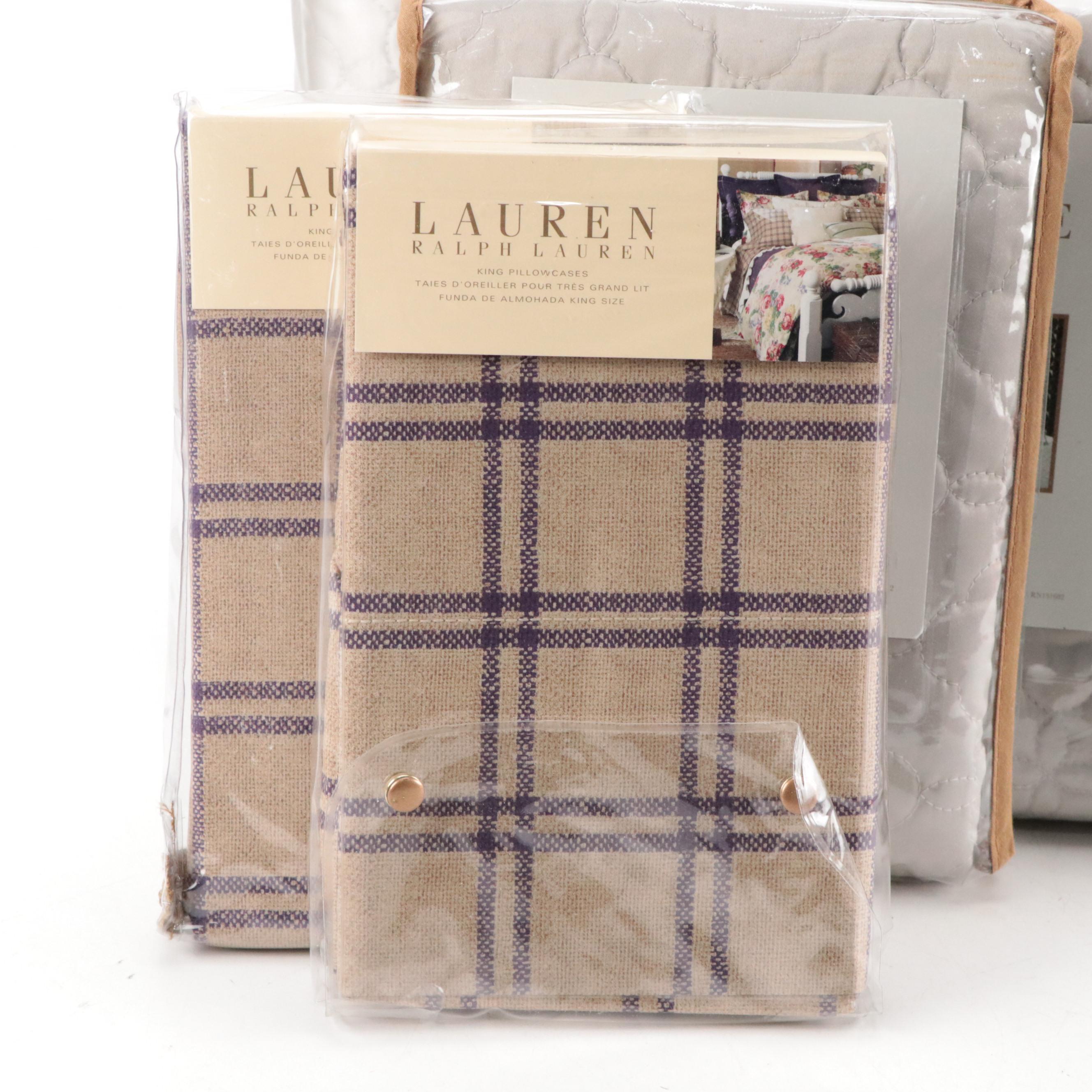 Ralph Lauren and Nina Home Pillow Shams and Comforter Cover